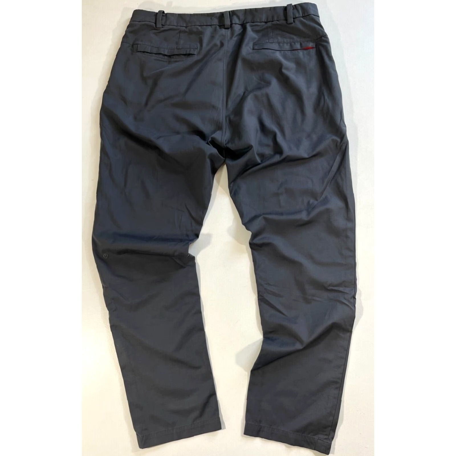 Lululemon VINTAGE Mens Lululemon Commission Pants Gray 36x32.5 Knit Chino Flat Front Regular Straight 90s City Preppy Mens Size US 36 / EU 52 - 2 Thumbnail