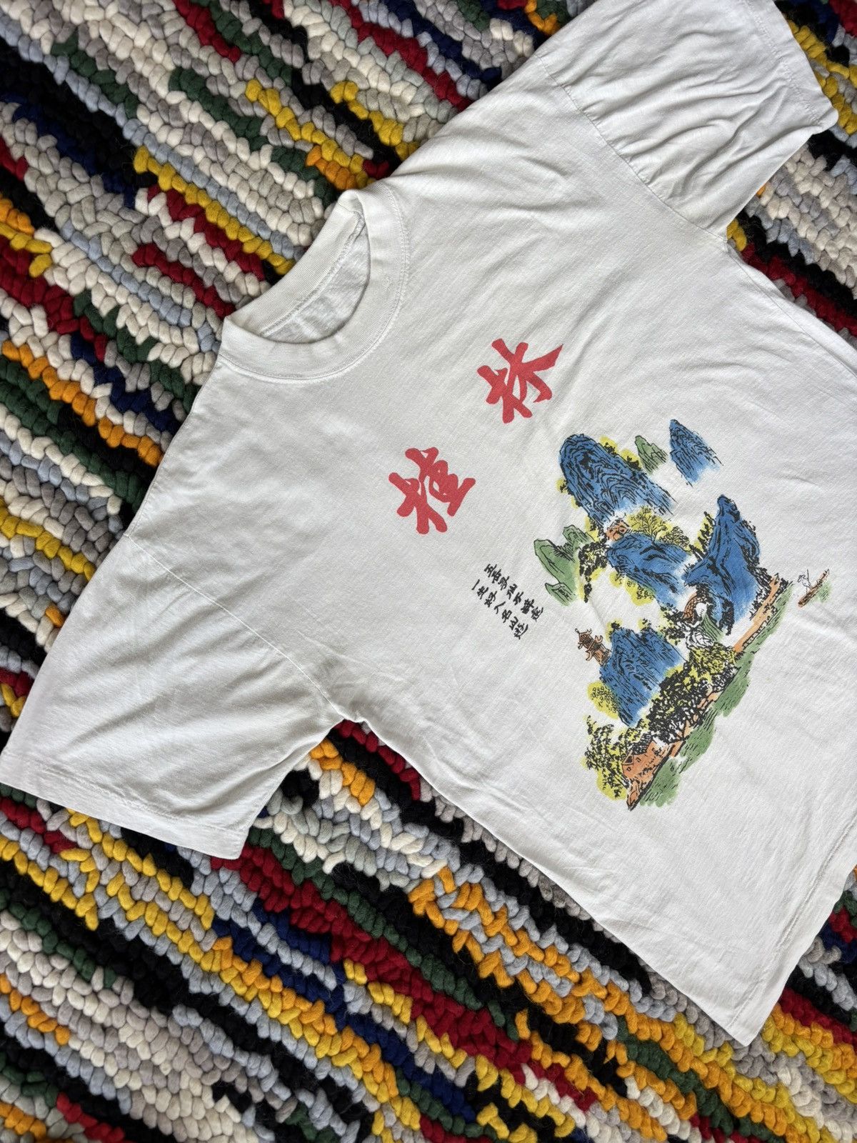 Vintage Vintage Asian Art Tee Shirt RARE Size US L / EU 52-54 / 3 - 2 Thumbnail