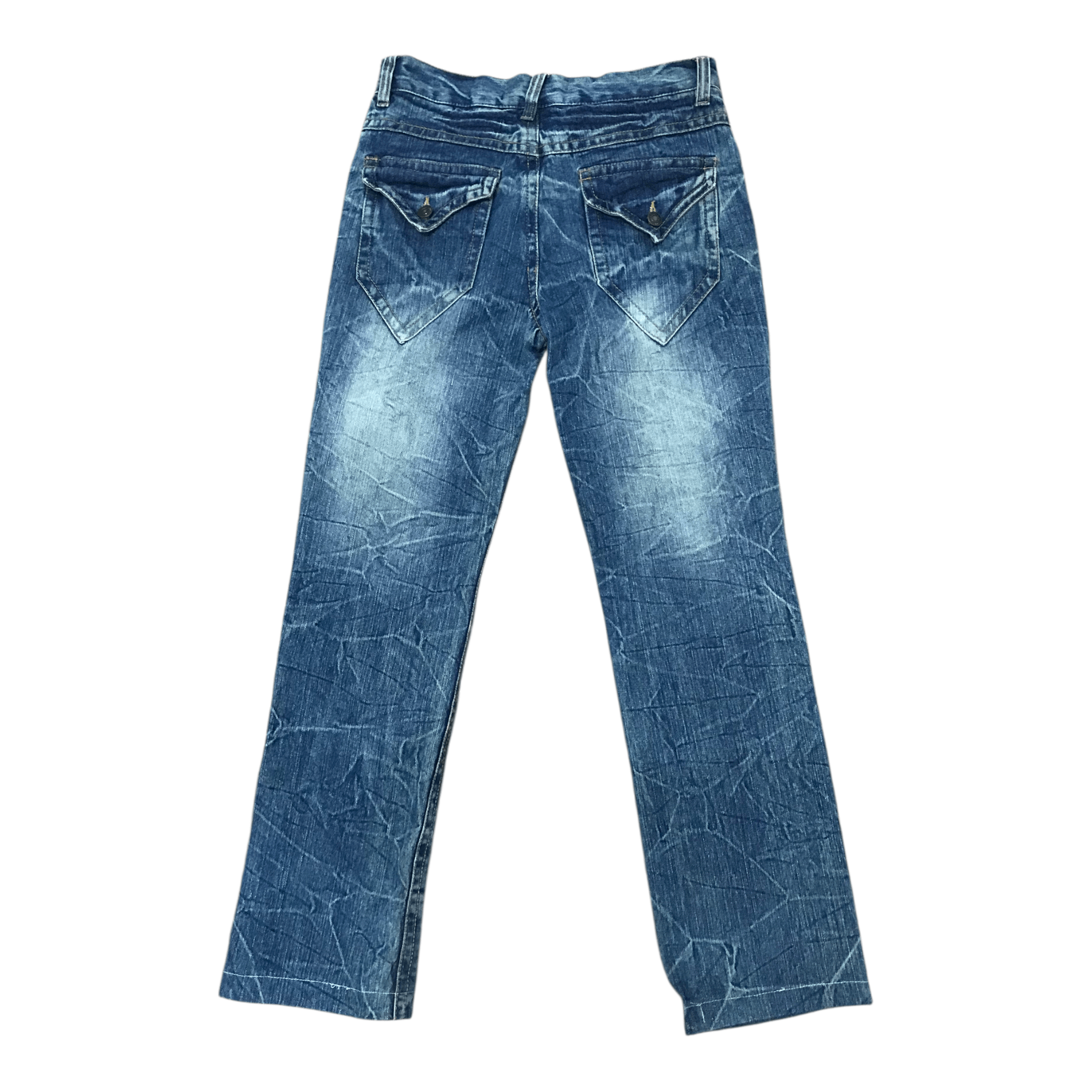 If Six Was Nine × Japanese Brand × Tornado Mart Flare Unbranded Blue Pant Size US 32 / EU 48 - 2 Thumbnail
