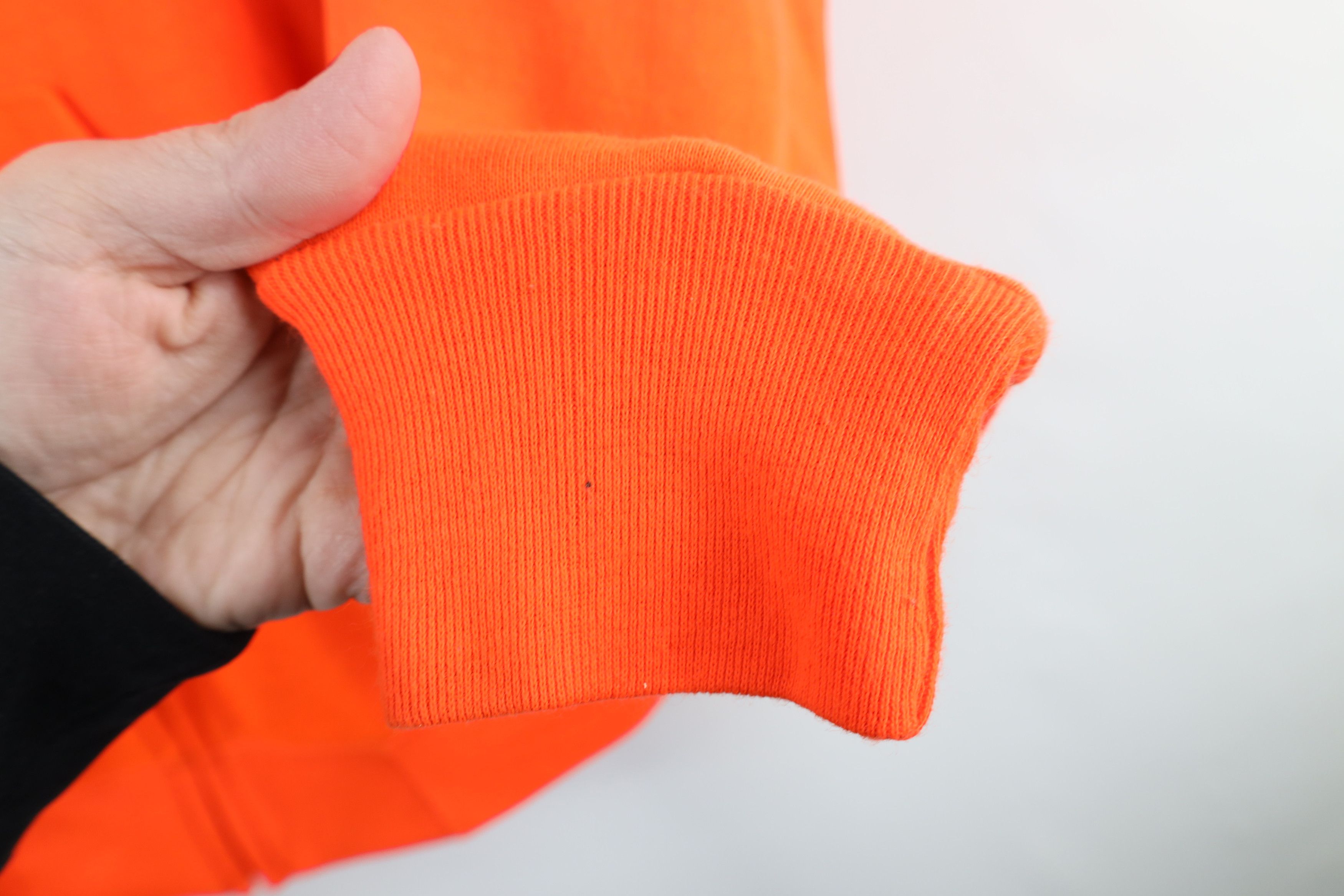 Vintage Vintage 80s Streetwear Full Zip Hoodie Blaze Orange USA Size US L / EU 52-54 / 3 - 9 Thumbnail