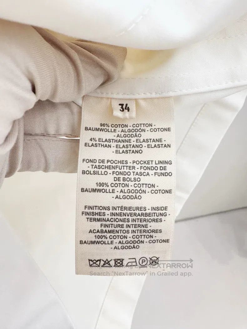 Hermes Hermes White Half Zip Short Sleeve Dress Size XXS / US 00 / IT 34 - 4 Thumbnail