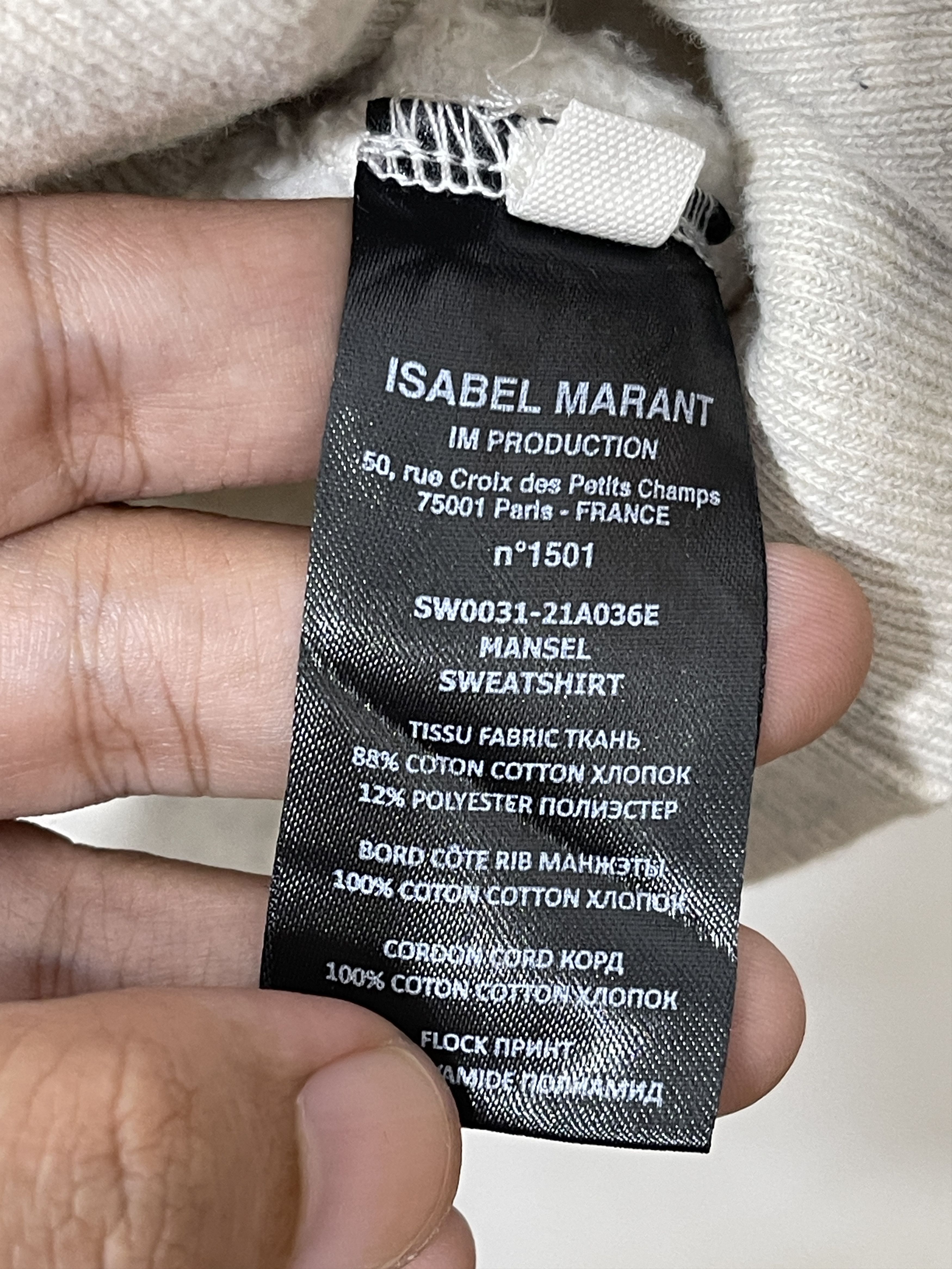 Isabel Marant Etoile Isabel Marant Etoile Rare Big Logo Hoodie Size US L / EU 52-54 / 3 - 5 Thumbnail
