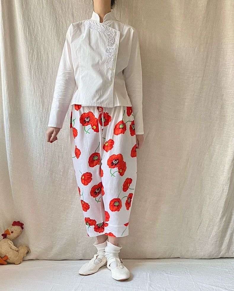 Kenzo KENZO sizeM Poster cone pants Size 25" / US 0 / IT 36 - 7 Thumbnail
