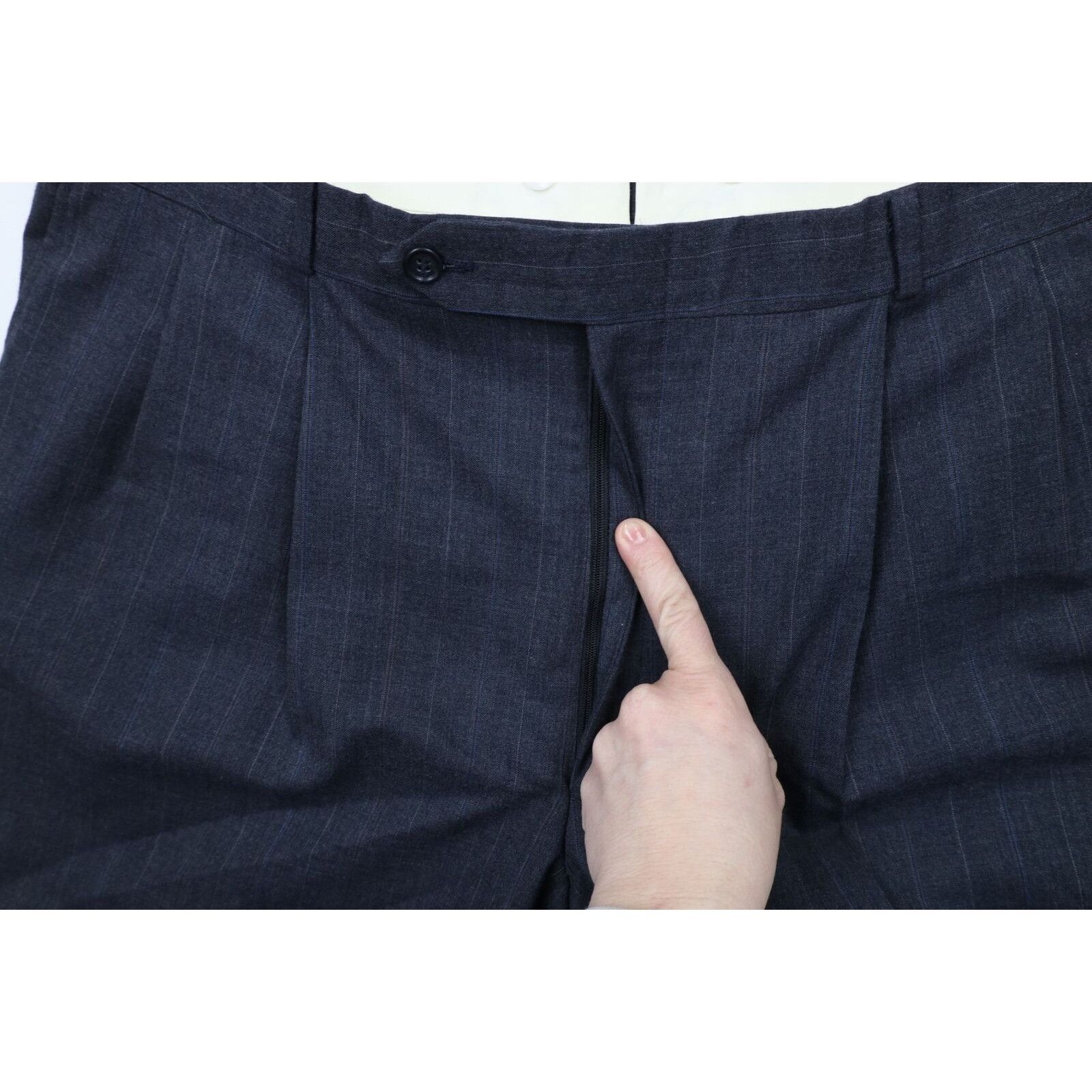 Vintage Vintage 70s Streetwear Wool Striped Bell Bottoms Pants Size US 38 / EU 54 - 5 Thumbnail