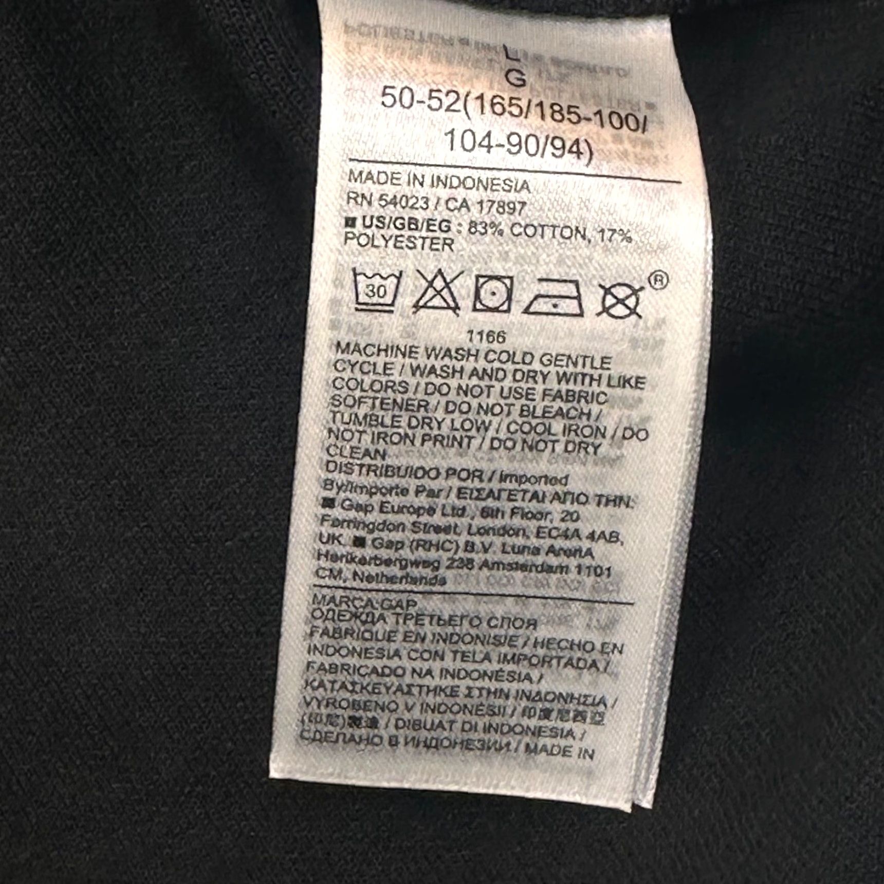 Gap GapFit Hoodie Mens Large Moisture Wicking Hooded Pullover Cotton Black NWT Logo Size US L / EU 52-54 / 3 - 5 Thumbnail