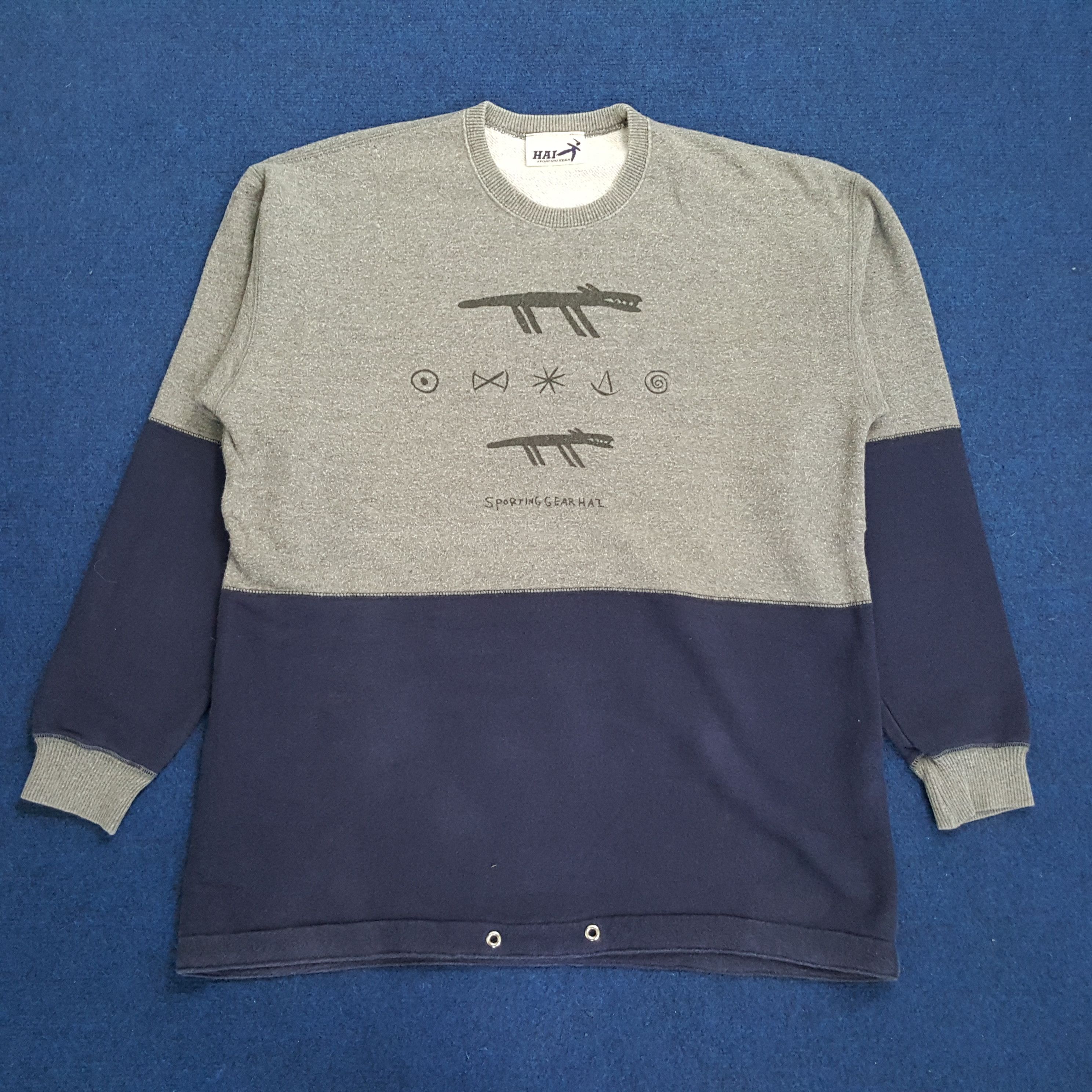Hai Sporting Gear × Issey Miyake × Vintage Vintage Hai Sporting Gear by Issey Miyake Sweatshirt C140N23 Size US M / EU 48-50 / 2 - 1 Thumbnail
