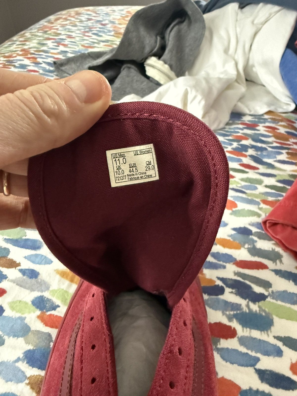 Vans × Wtaps WTAPS x Vans Old Skool Burgundy Suede Size 11 – Never Worn Size US 11 / EU 44 - 7 Thumbnail