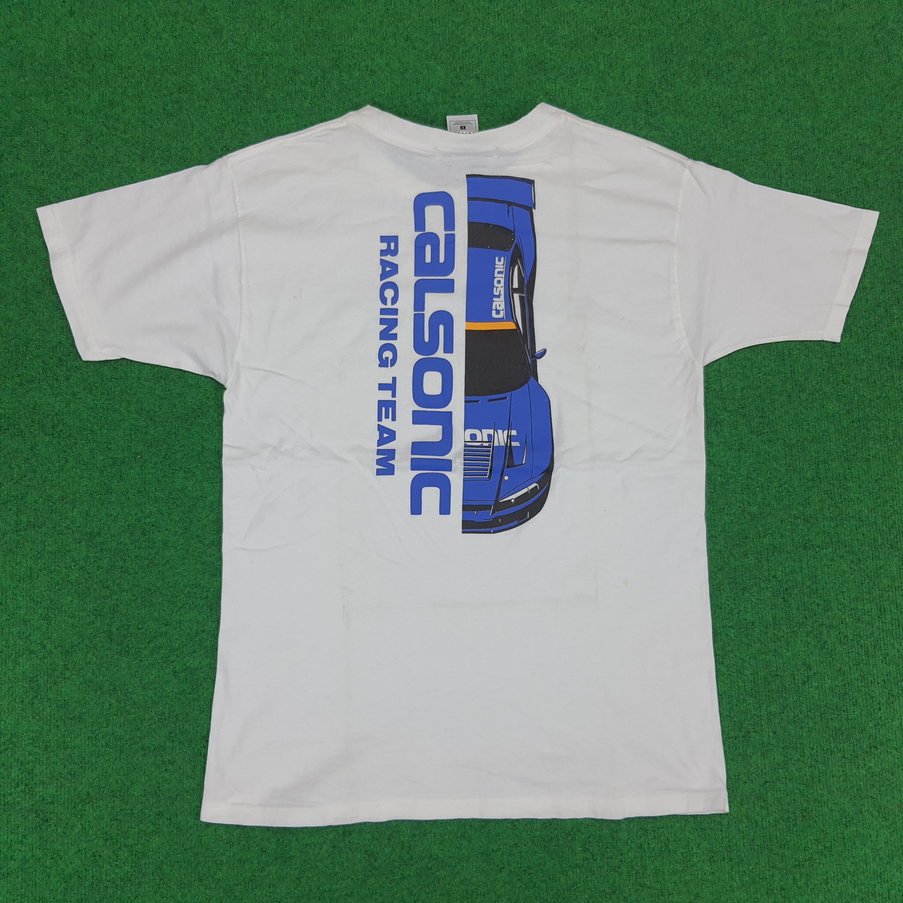 Japanese Brand Vintage Calsonic Racing Team T-shirt Size US M / EU 48-50 / 2 - 1 Thumbnail