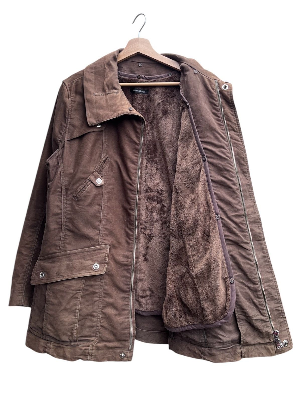 14th Addiction × Japanese Brand × Yasuyuki Ishii Atelier Sab Co Ltd Moleskin Buckle Neck Barbour-style Jacket Size US M / EU 48-50 / 2 - 4 Thumbnail