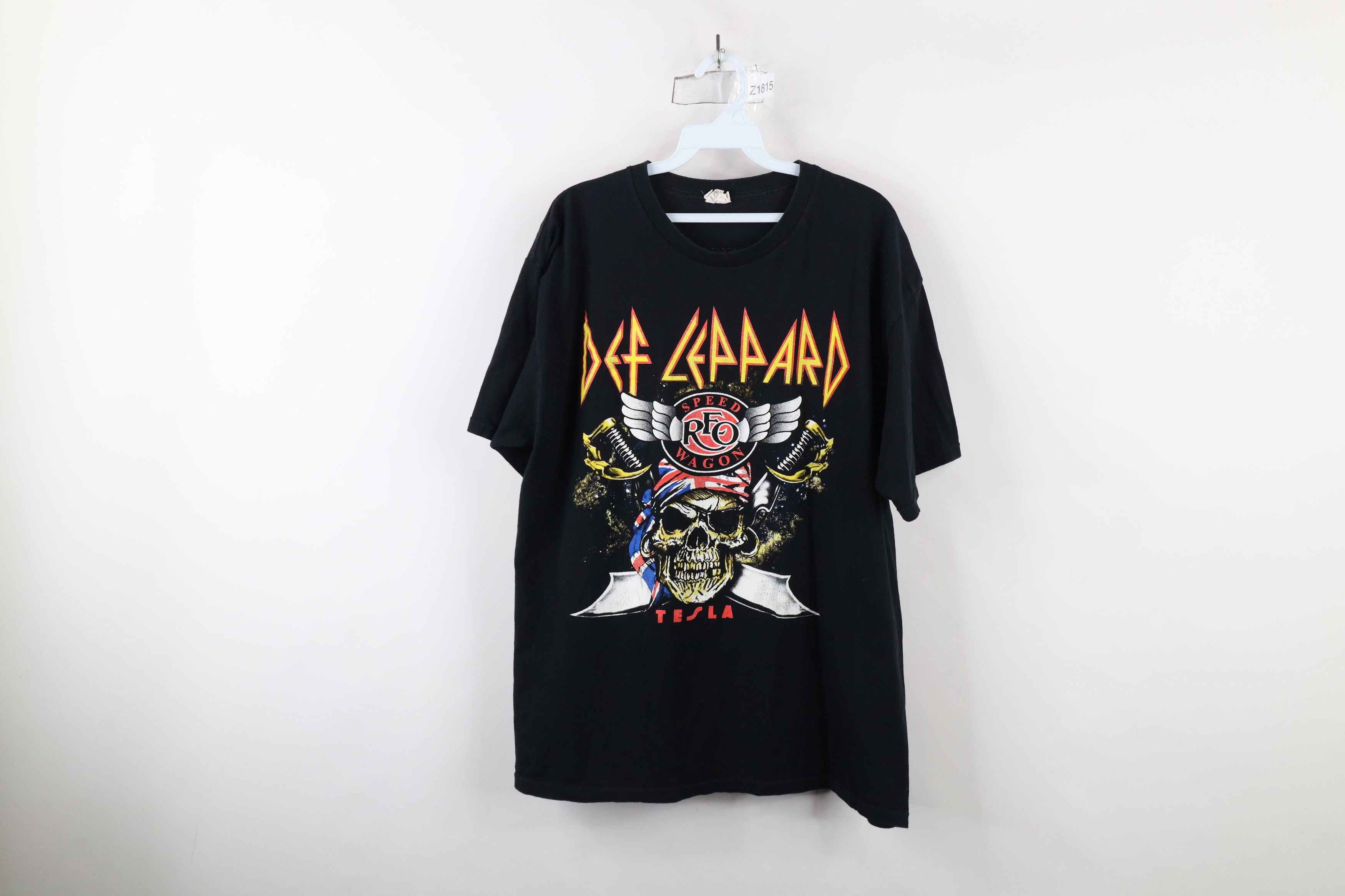 Vintage Vintage Tour Def Leppard REO Speed Wagon Tesla Band Shirt Size US XL / EU 56 / 4 - 1 Thumbnail