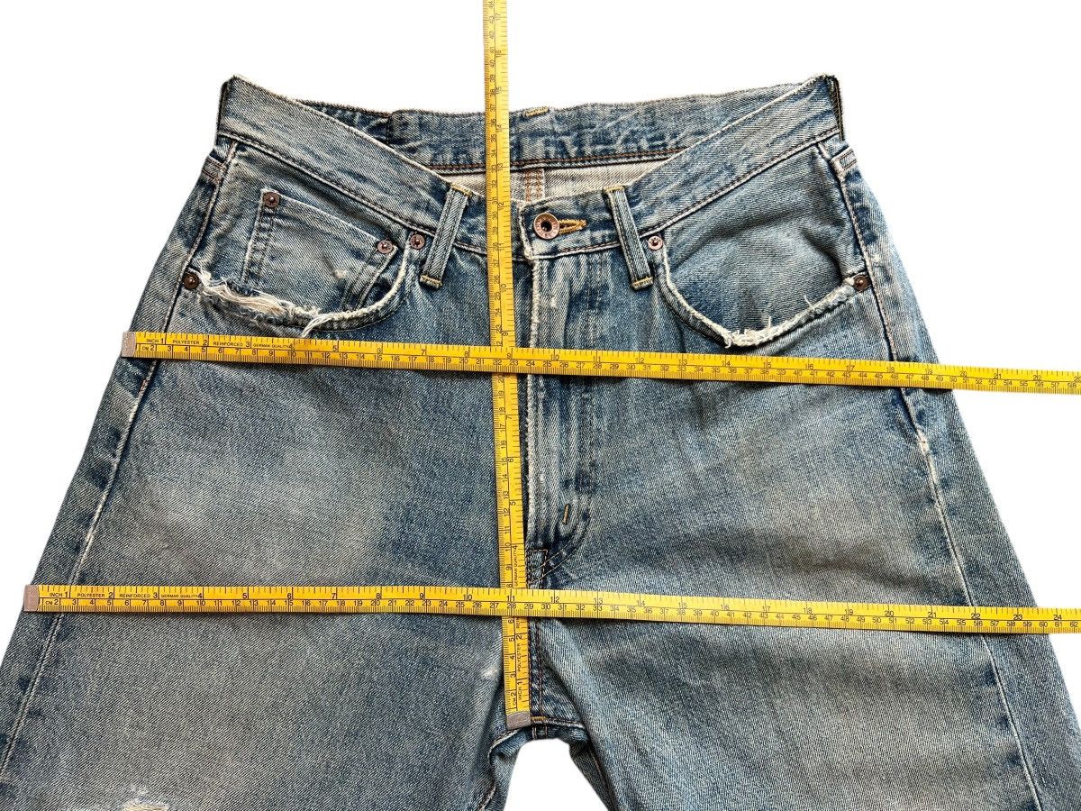 Edwin Vintage Edwin 505 Selvedge Distressed Denim Jeans 31x33 Size US 31 - 14 Thumbnail