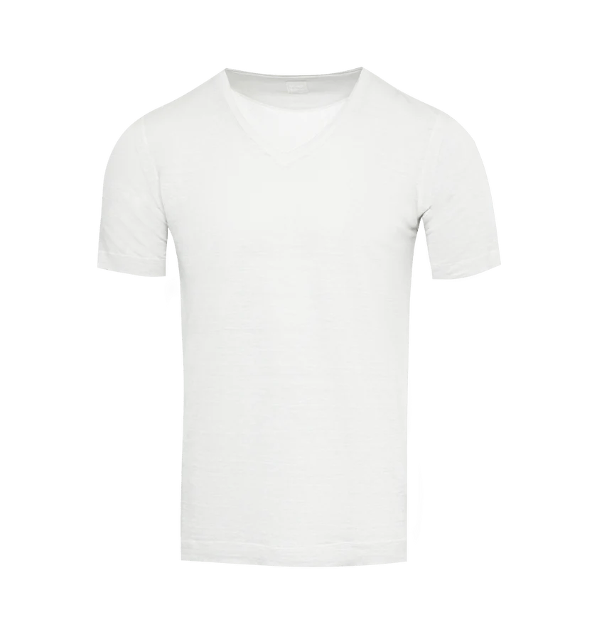 120% Lino o1h1sh11224 SS V Tee in Silver Size US XL / EU 56 / 4 - 1 Preview