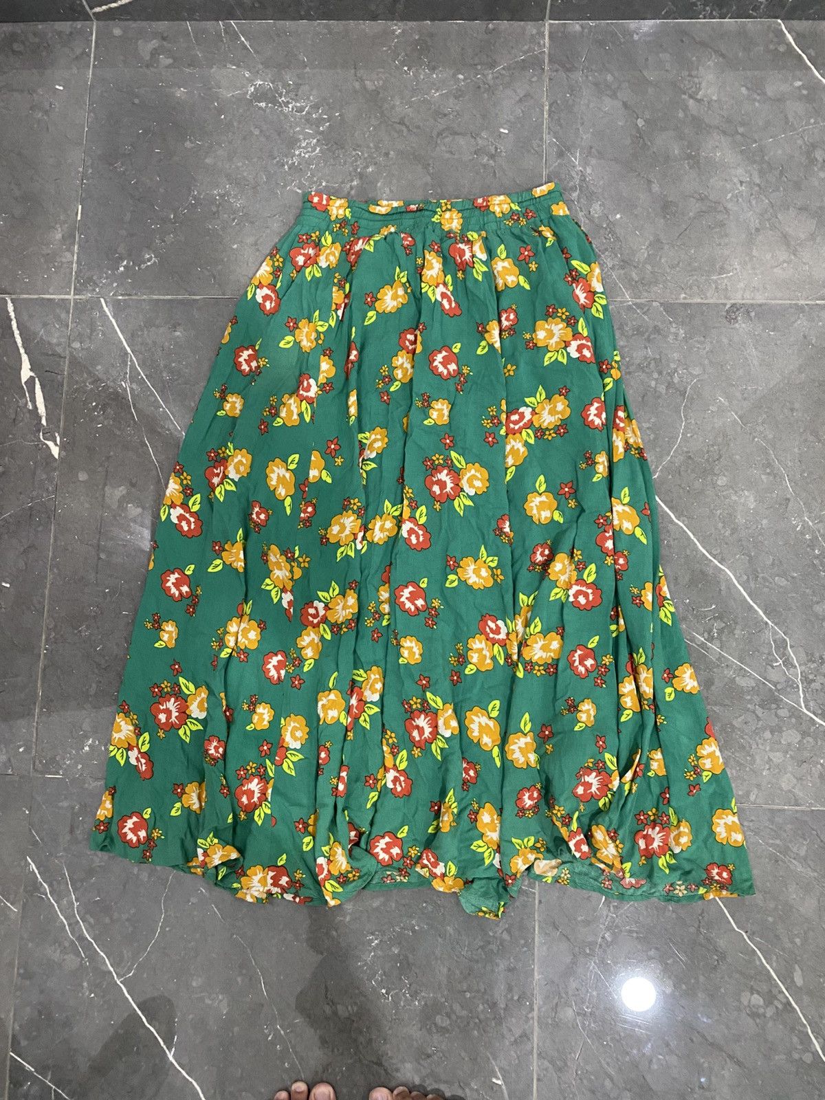 If Six Was Nine 🖤BLACKFRIDAY🖤Rodeo Crowns Japanese Flower Skirt Size 29" - 1 Thumbnail