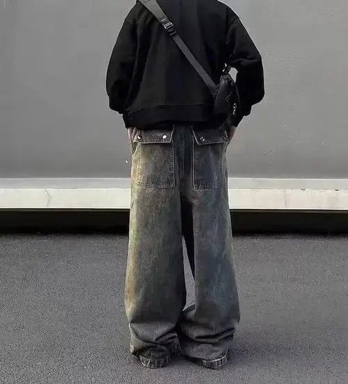 Japanese Brand × Jean Baggy Stack Denim Jeans Size US 34 / EU 50 - 4 Thumbnail