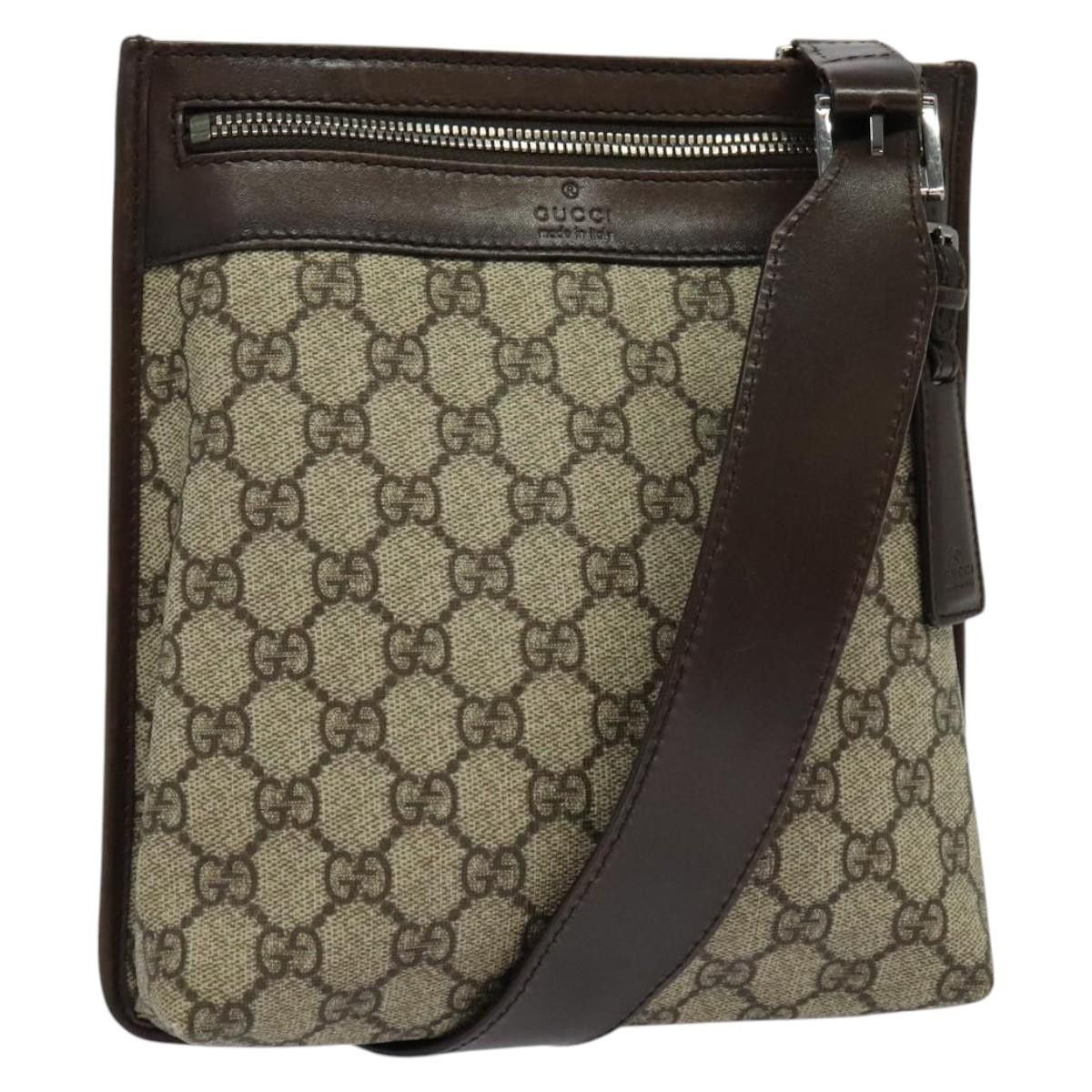 Gucci GUCCI GG Supreme Shoulder Bag Pvc Beige Silver Size ONE SIZE - 1 Thumbnail