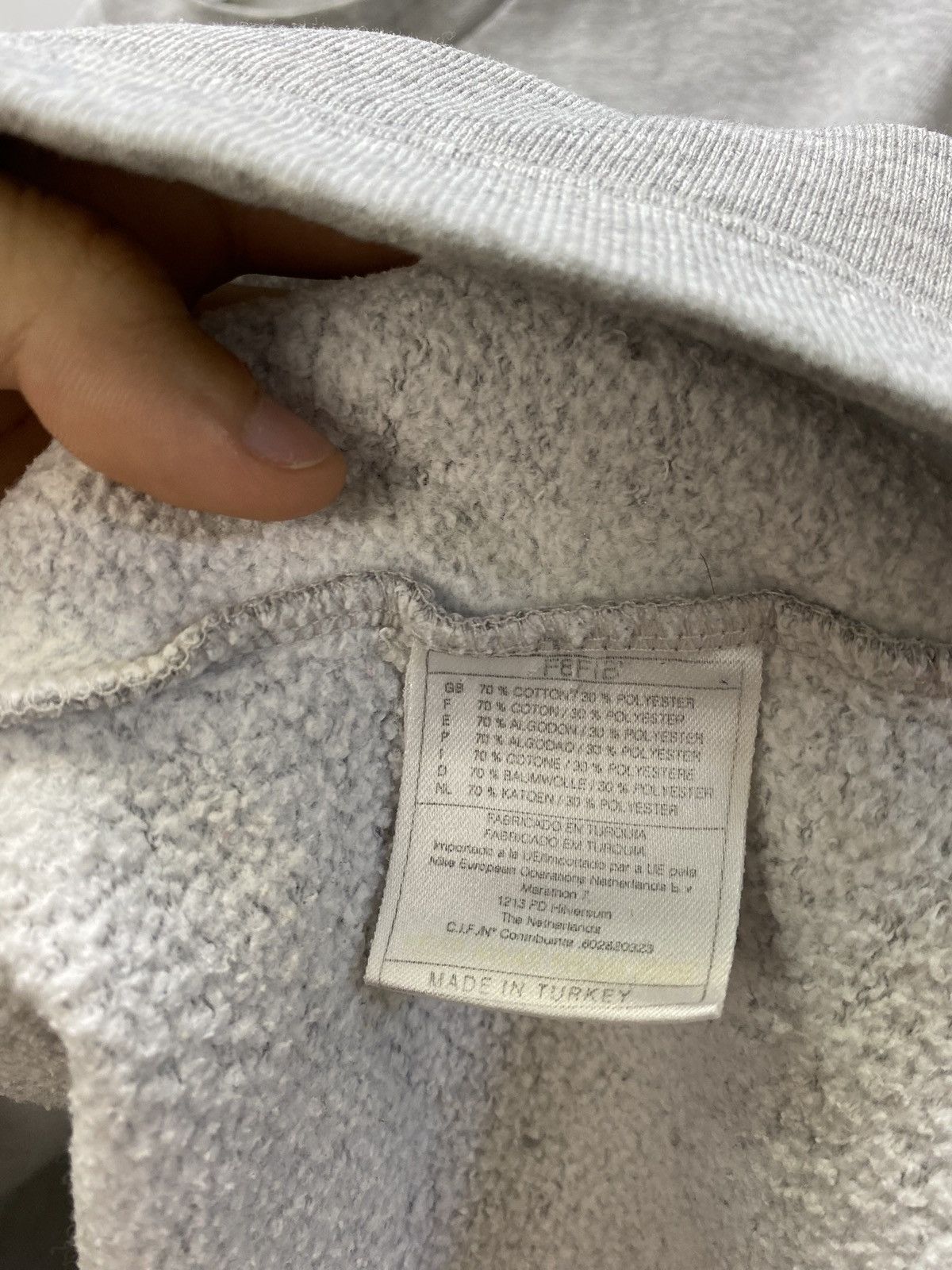 Nike × Vintage Vintage 90s Nike Swoosh Sweatshirt Classic Logo Men’s Grey M Size US M / EU 48-50 / 2 - 13 Thumbnail