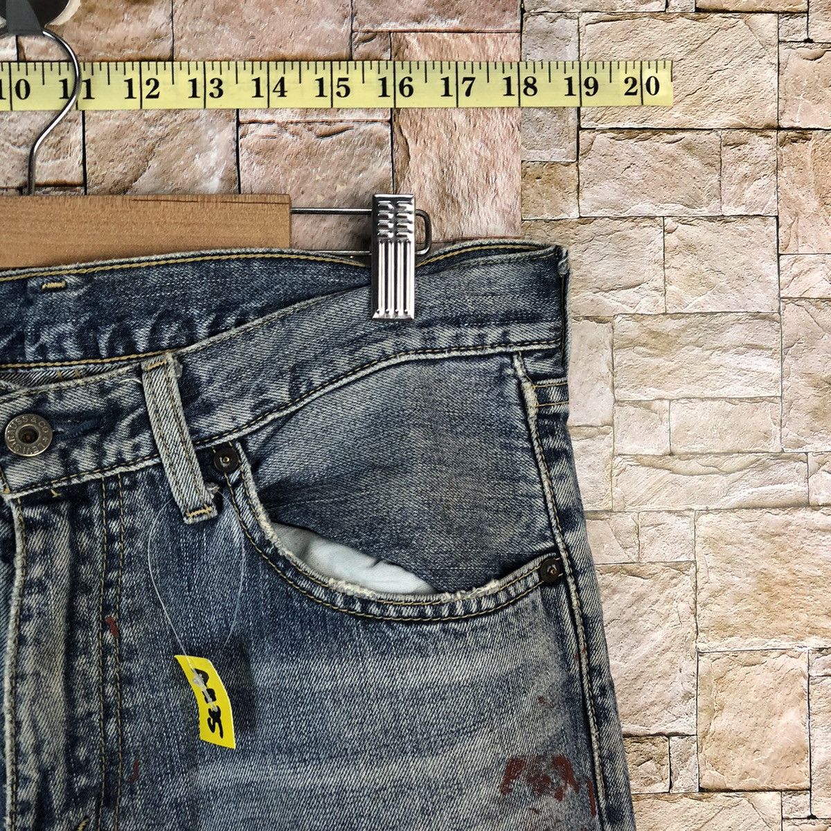 Levi's Levis Blue Distressed ripped cobain Denim Pants #A1135 Size US 32 / EU 48 - 8 Thumbnail