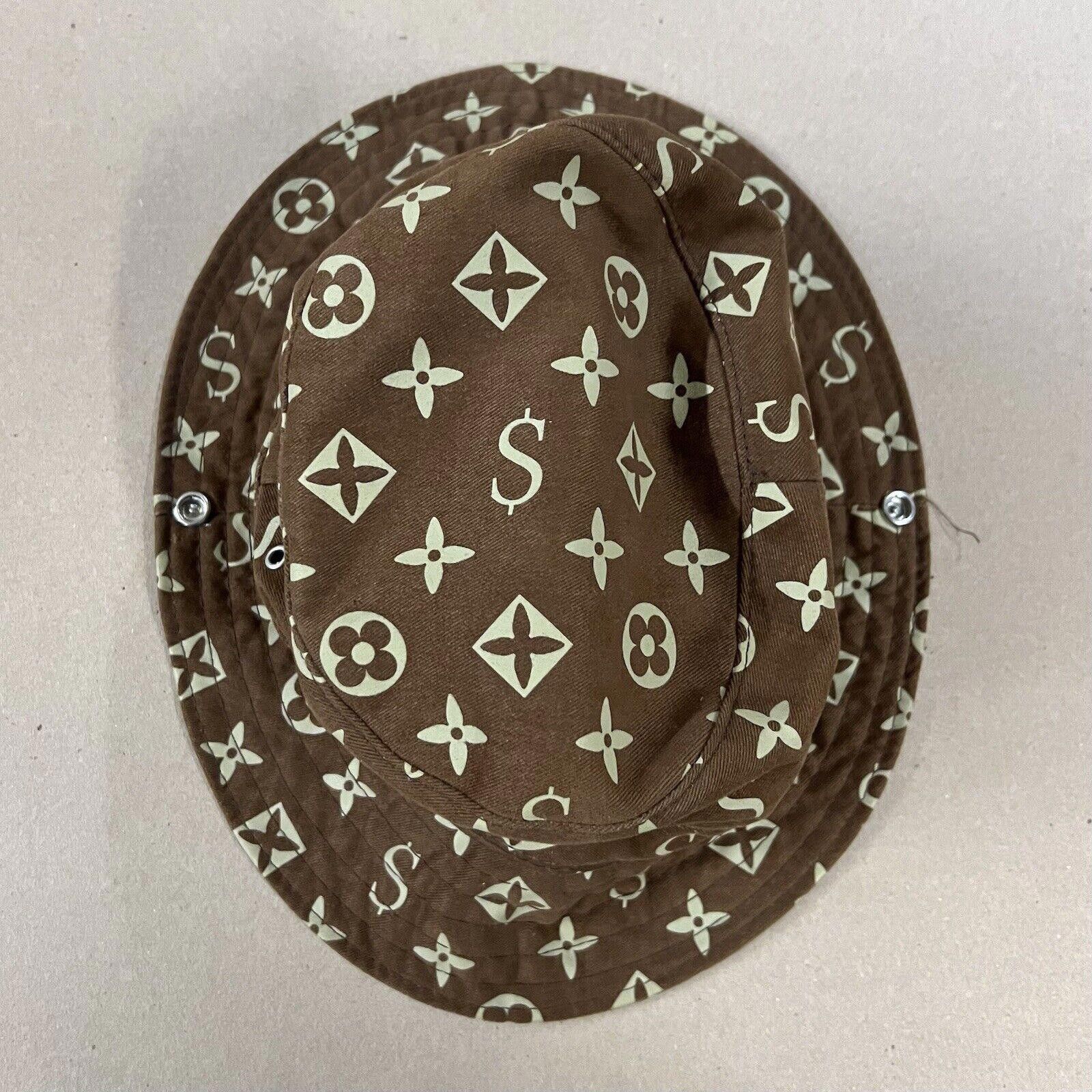 Supreme 2000 Supreme LV Louis Vuitton Monogram Bucket Hat Brown Size ONE SIZE - 2 Thumbnail