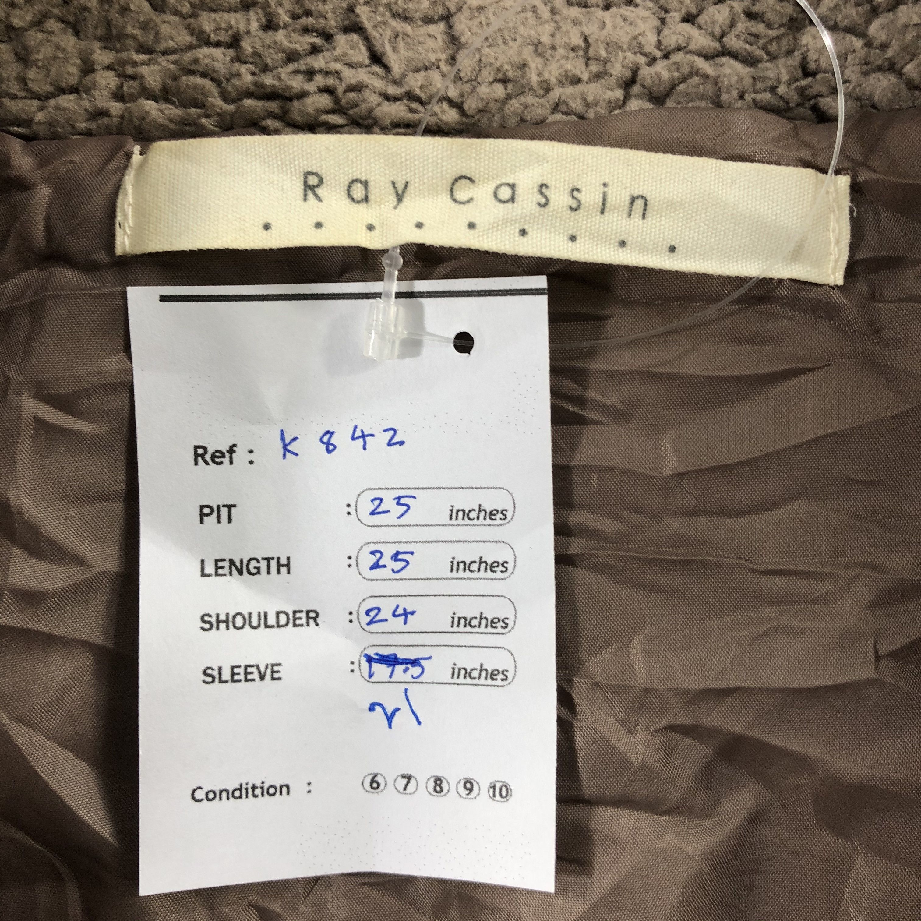 Japanese Brand Ray Cassin Fleece Jacket Full Zipper Size US M / EU 48-50 / 2 - 7 Thumbnail