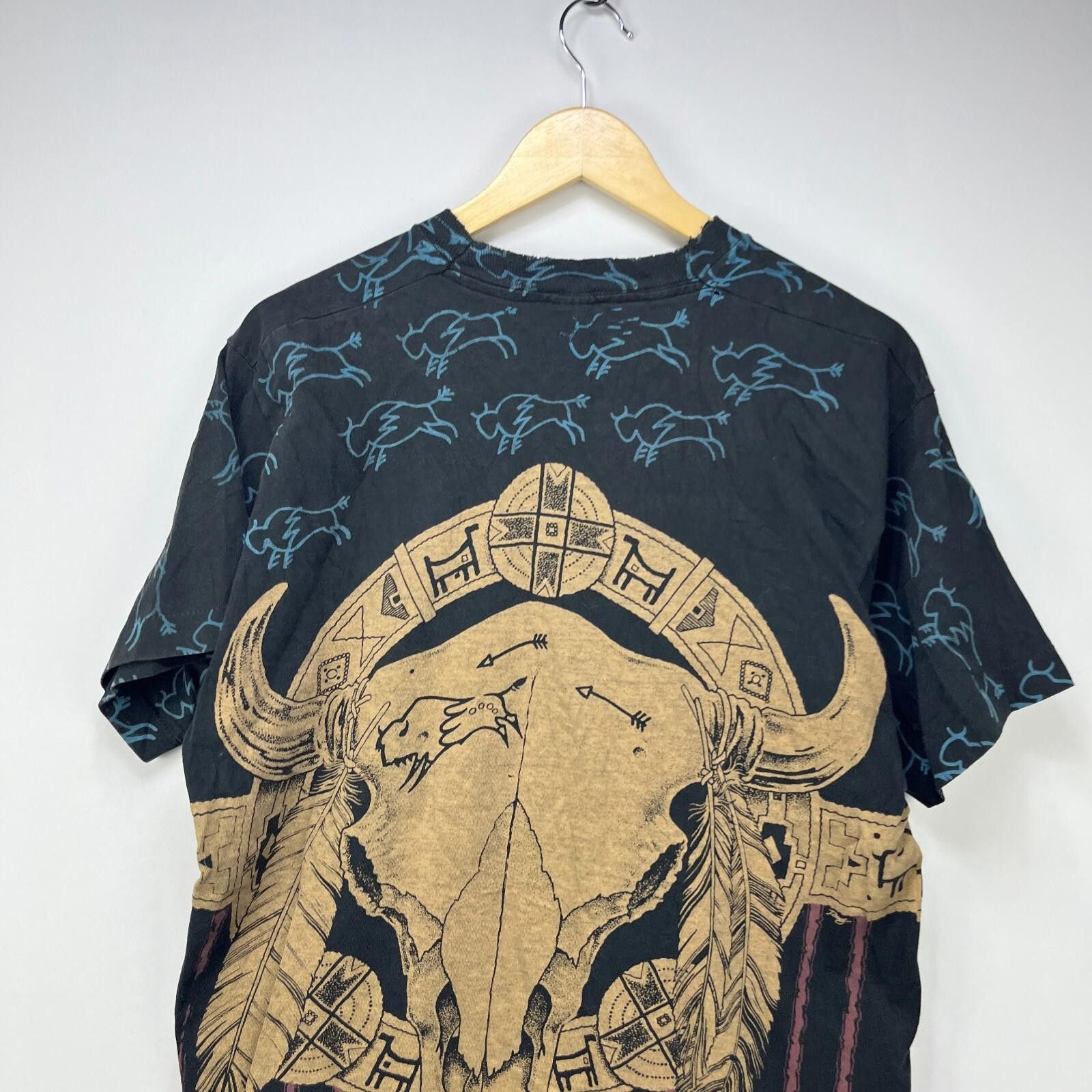 Vintage Vintage 90s Arizona Skull Native American AOP T-Shirt Large Size US L / EU 52-54 / 3 - 7 Thumbnail