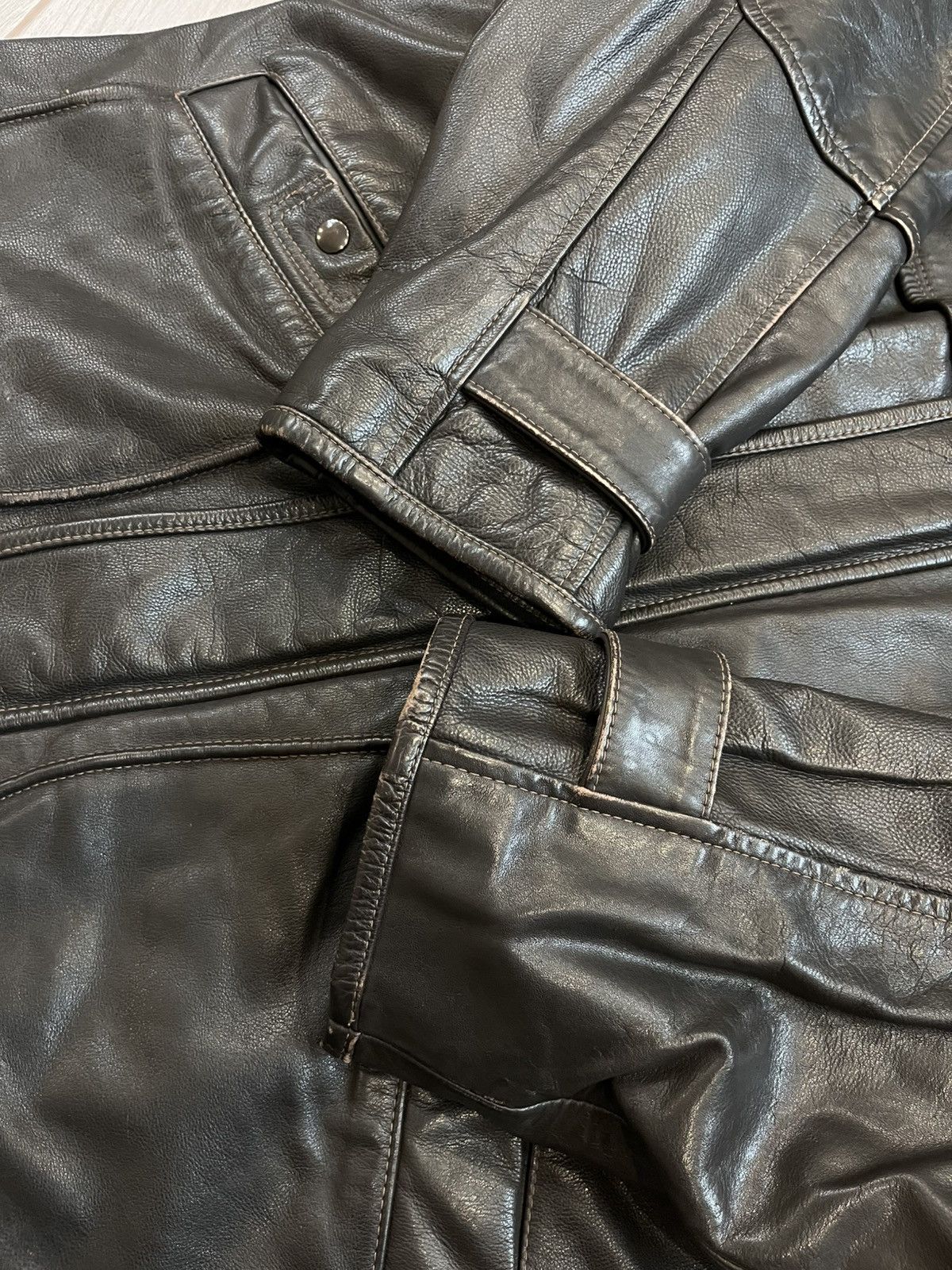 Vintage Vintage Avantgarde Leather Jacket 80s rare retro Size US L / EU 52-54 / 3 - 13 Thumbnail