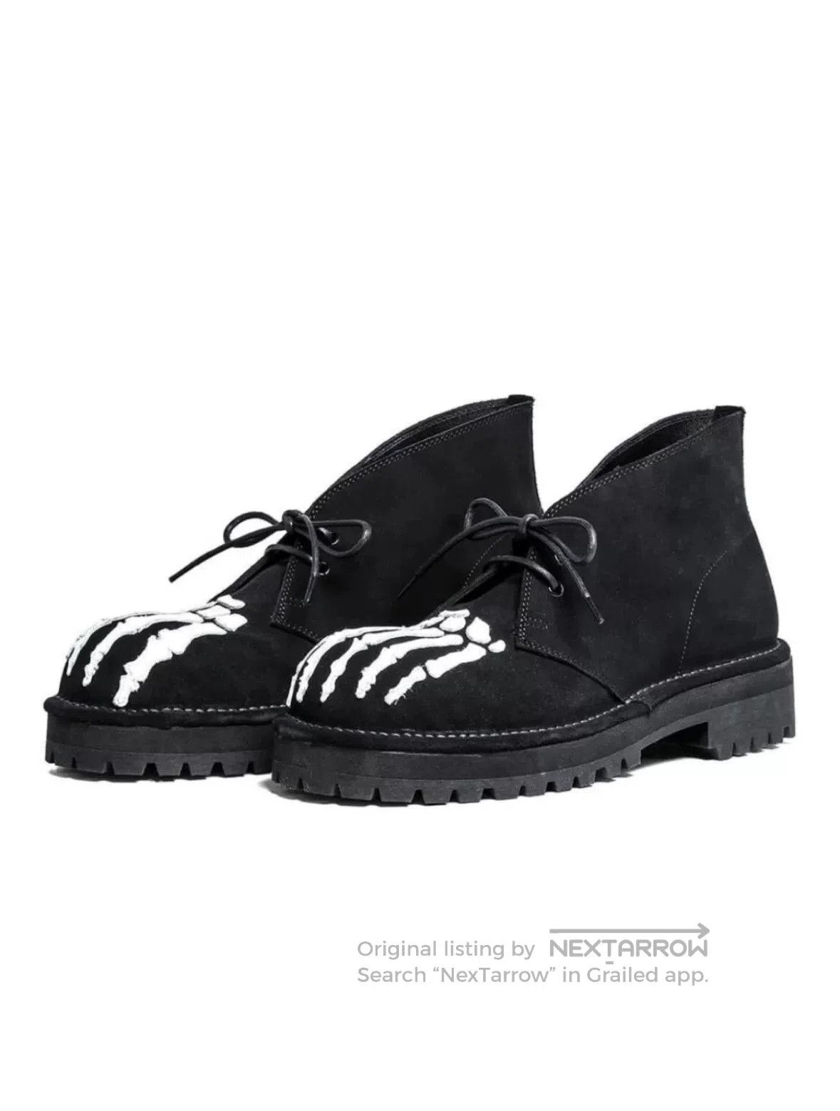 Takahiromiyashita The Soloist. black round toe skull boots size 9. Size US 9 / EU 42 - 1 Thumbnail