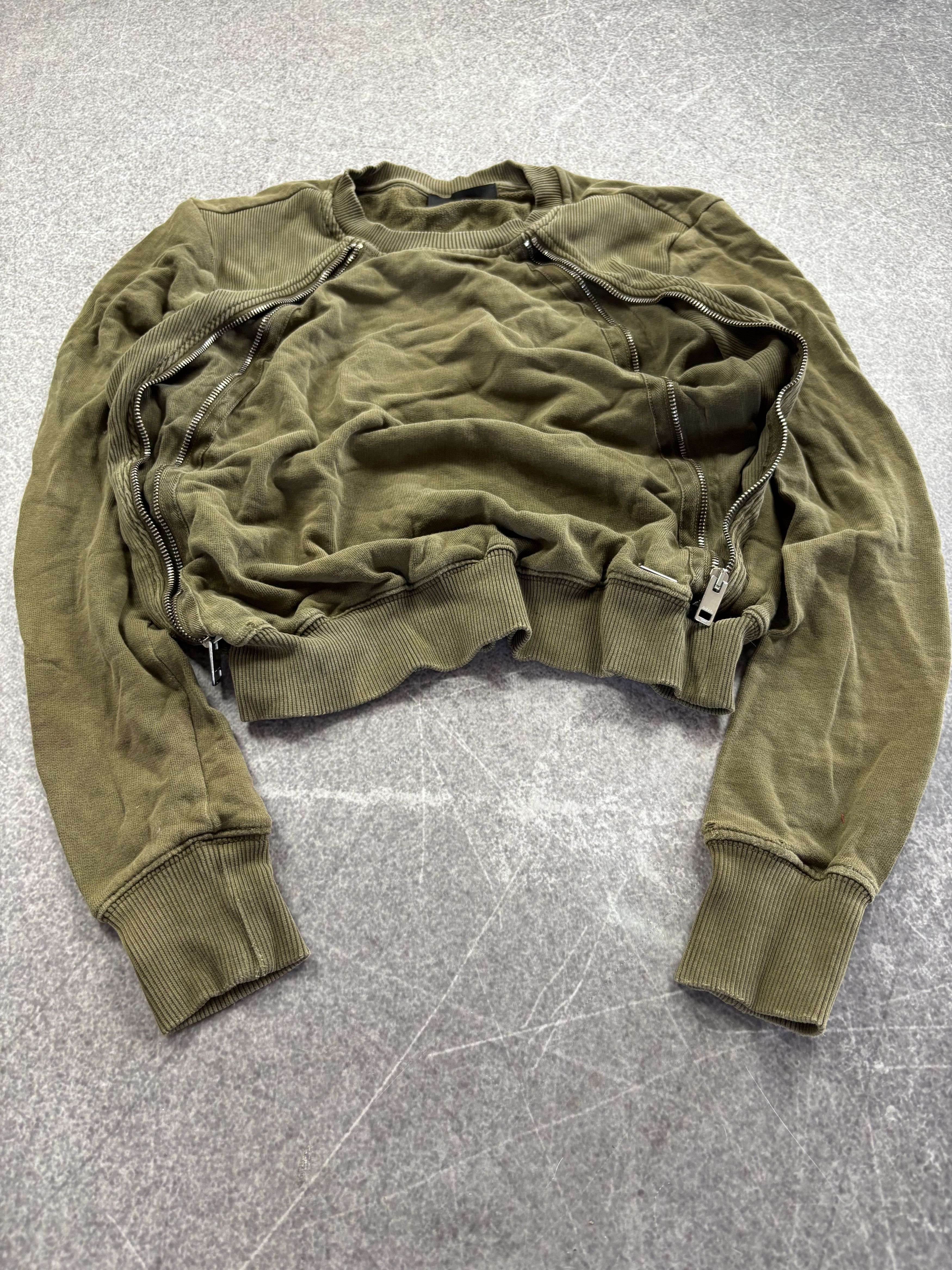 Diesel RICK OWENS TYPE CROPPED FULL ZIP DIESEL HOODIE CRAZY Size US S / EU 44-46 / 1 - 1 Thumbnail