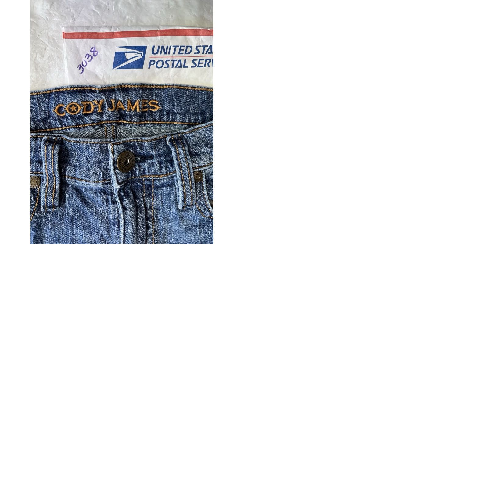 Cody James Cody James Jeans Mens 29 X 32 Blue Cowboy Western Denim Straight Stretch Rodeo Jeans Size US 29 - 9 Thumbnail
