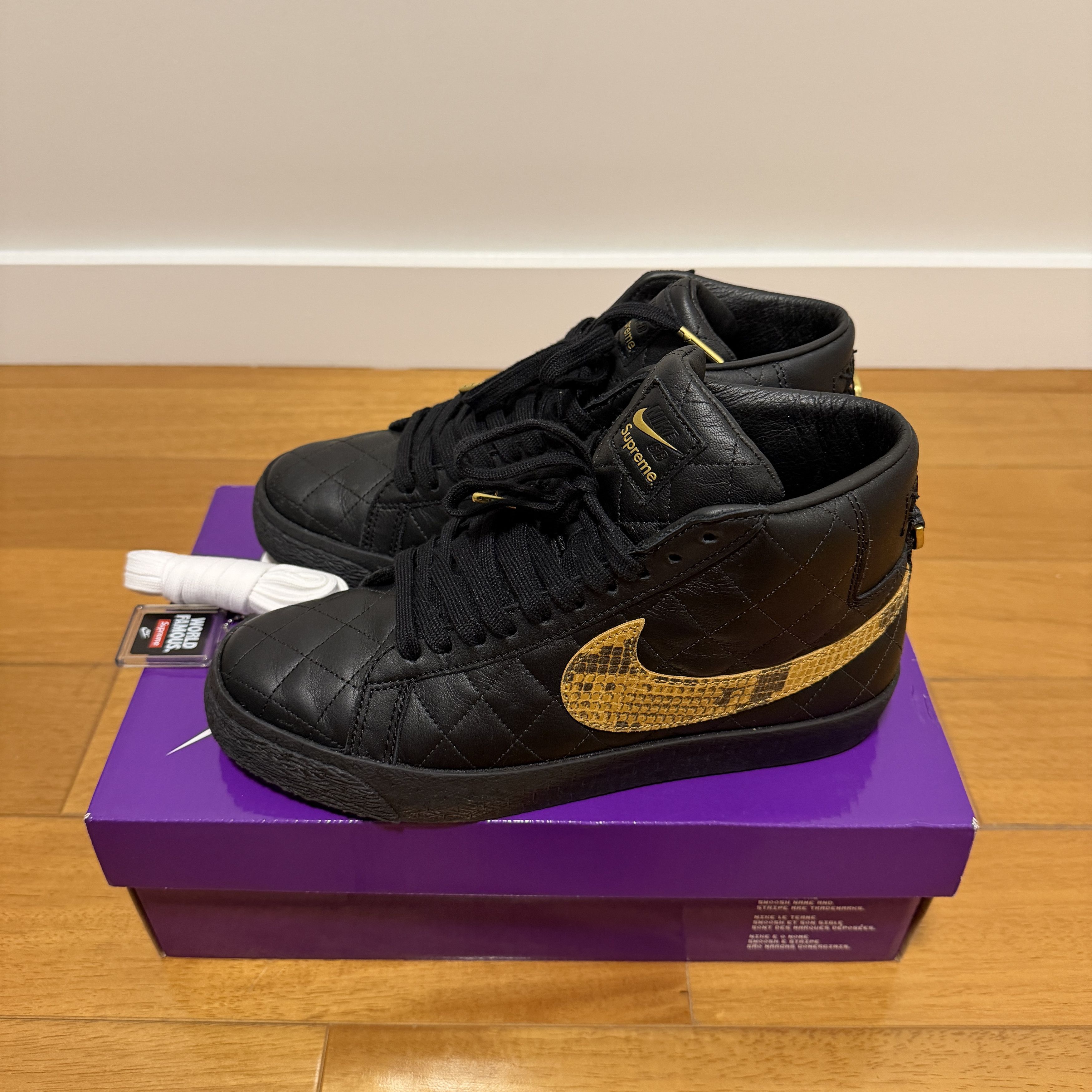 Supreme SUPREME NIKE SB BLAZER MID QS Size US 7 / EU 40 - 2 Thumbnail