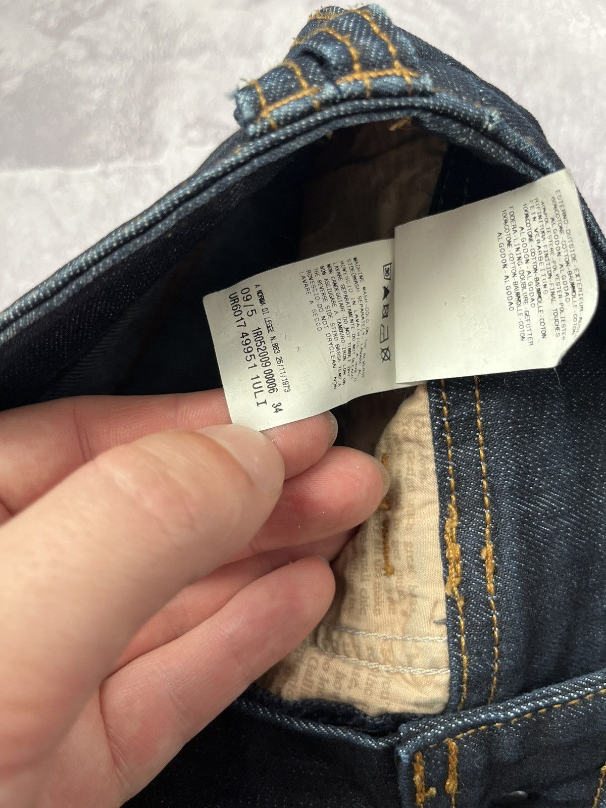 John Galliano Vintage Galliano Printed Blue Denim Jeans Pants Size 27" / US 4 / IT 40 - 8 Thumbnail