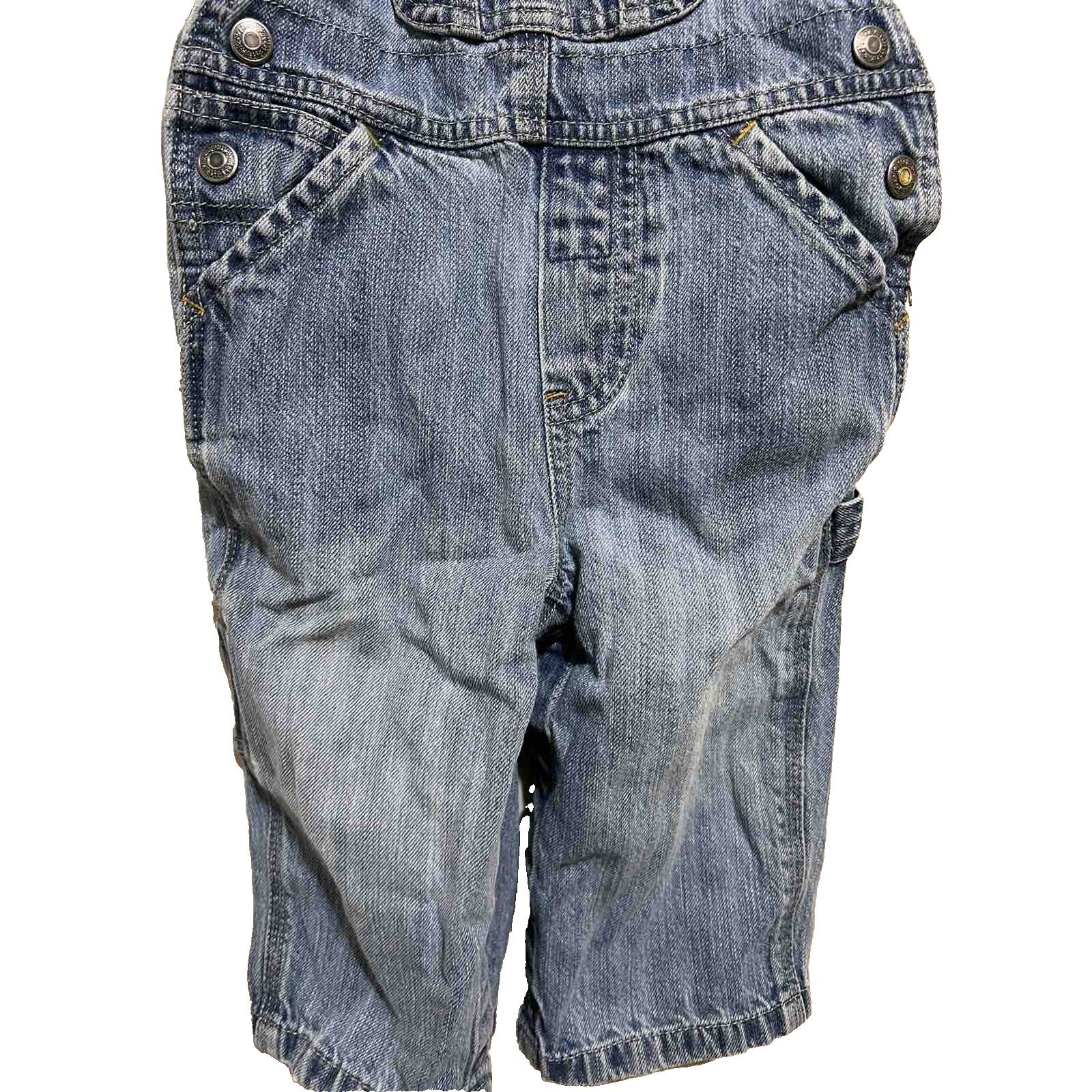 Gap GAP children's blue denim romper Overall A001807 Size 26 - 4 Thumbnail