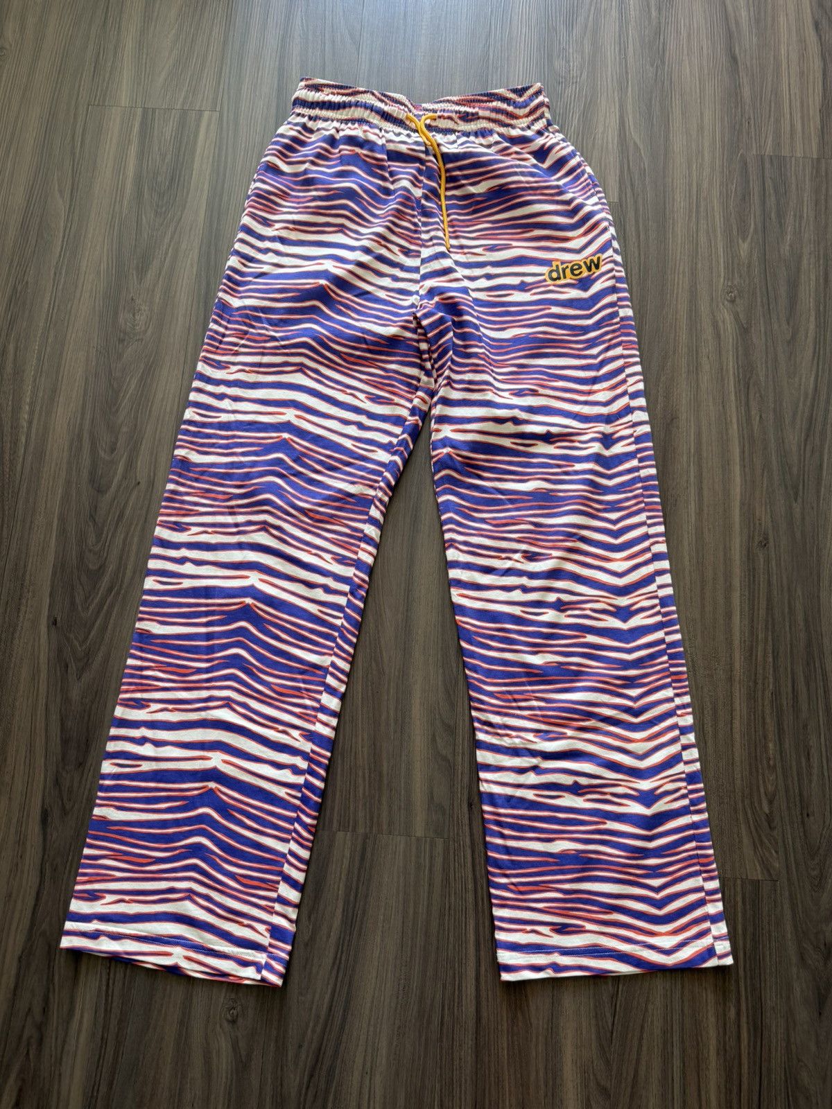 Drew House Drew House Zebra Print Lounge Pants XS Drawstring Pajama Size 28" / US 6 / IT 42 - 1 Thumbnail