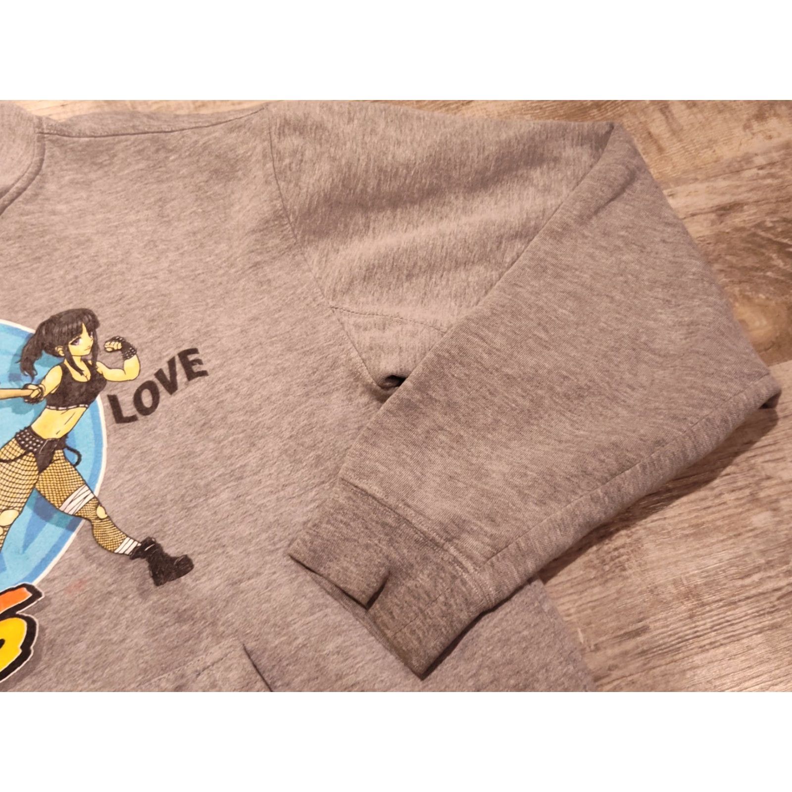 Broken Promises Co. Broken Promises Men's Pullover Hoodie Long Sleeve Sweatshirt Grey Fall Winter Anime Graphic Size Large Size US L / EU 52-54 / 3 - 5 Thumbnail