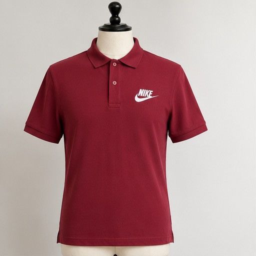 Nike Polo Nike bordeaux vintage logo brodé Size US M / EU 48-50 / 2 - 1 Thumbnail