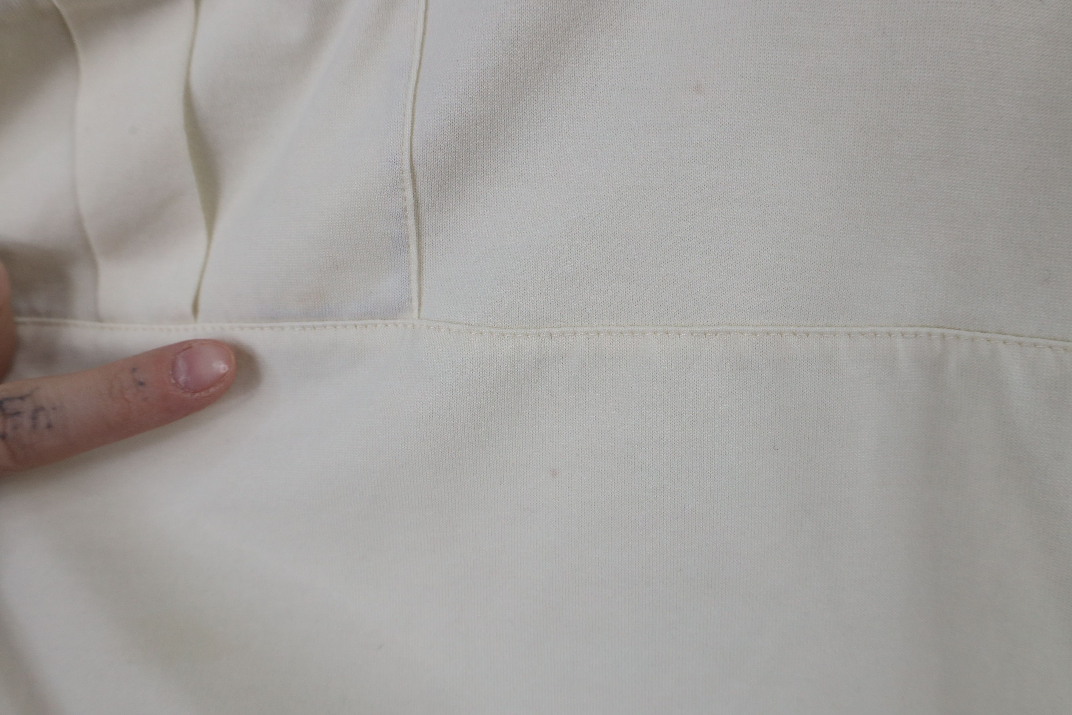 Vintage Vintage 90s Streetwear Collared Pullover Polo Shirt Cream Size US L / EU 52-54 / 3 - 4 Thumbnail