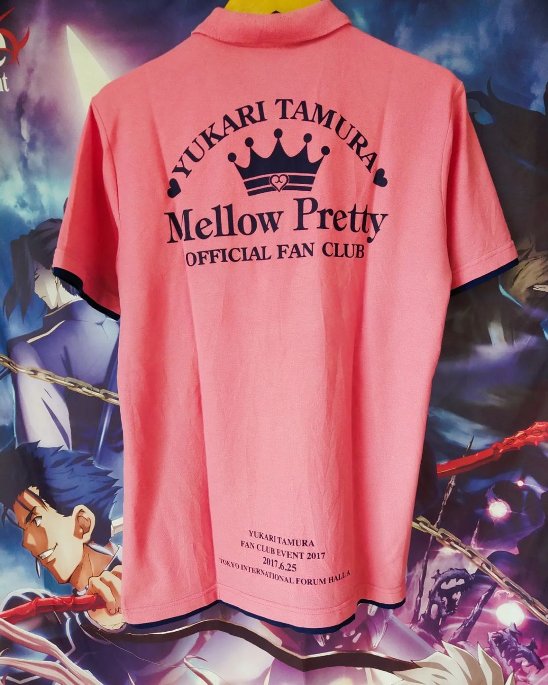 Anime × Band Tees × Japanese Brand Yukari Tamura Mellow Party Fan Club Idol Seiyu Polo Tees Size US M / EU 48-50 / 2 - 1 Thumbnail