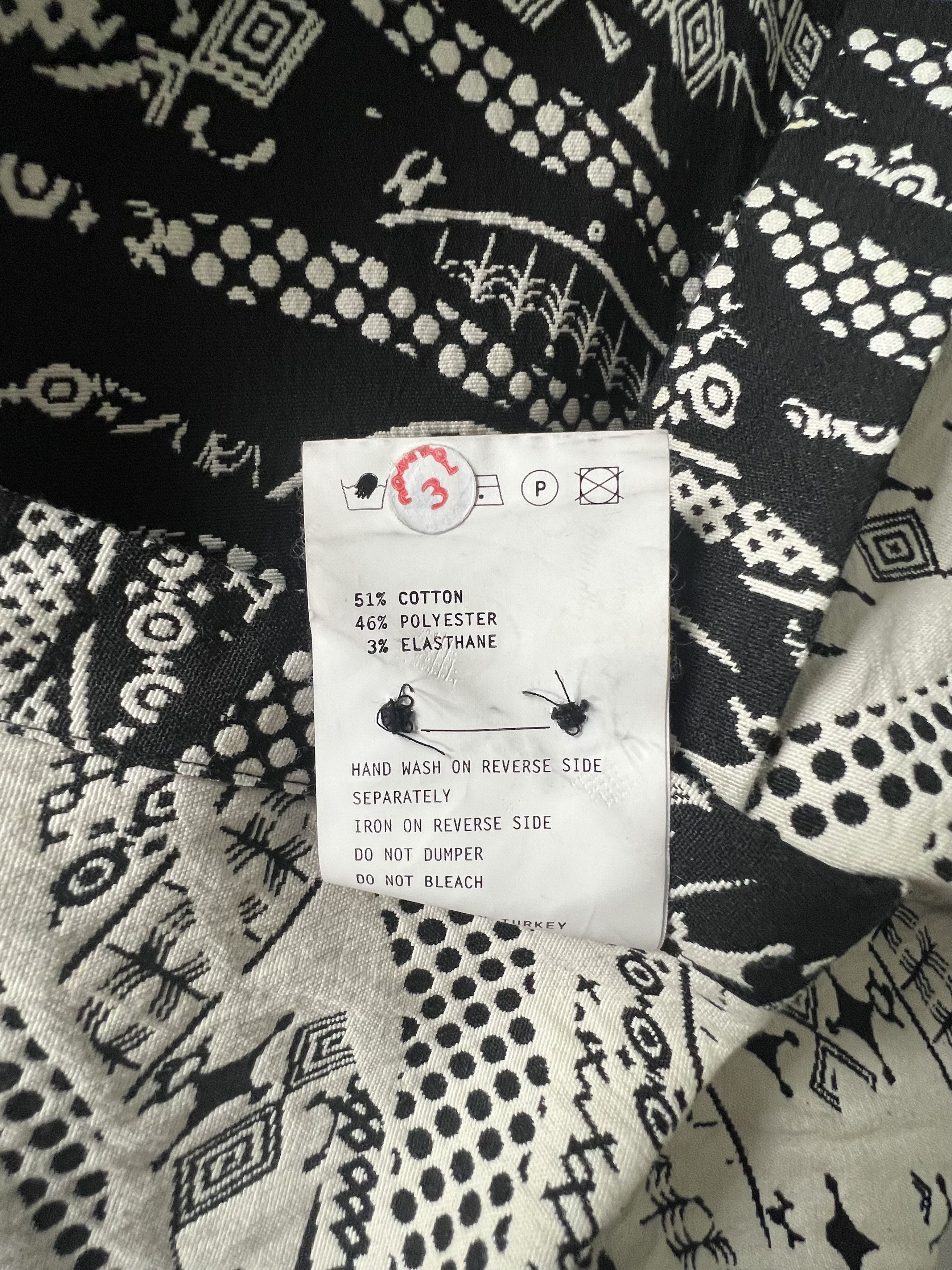 Les Benjamins Lea Benjamin Black & White Button Up Size US L / EU 52-54 / 3 - 7 Thumbnail