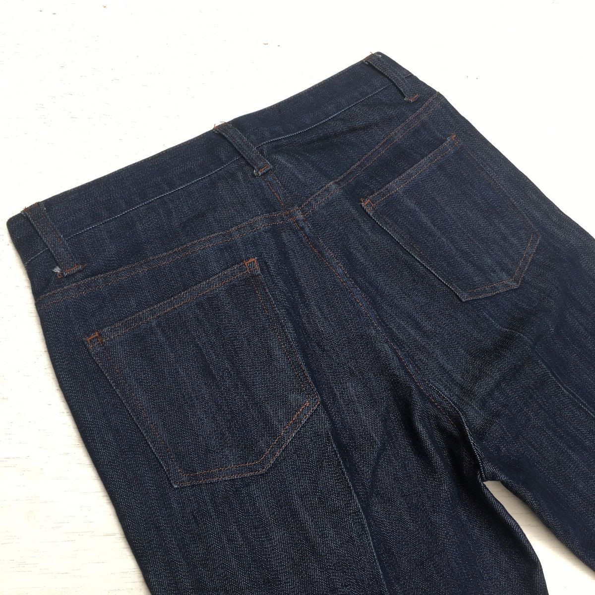 Japanese Brand BACK NUMBER FLARE MINI BOOTCUT JEANS RELEASE HEM WOMEN Size 29" - 15 Thumbnail