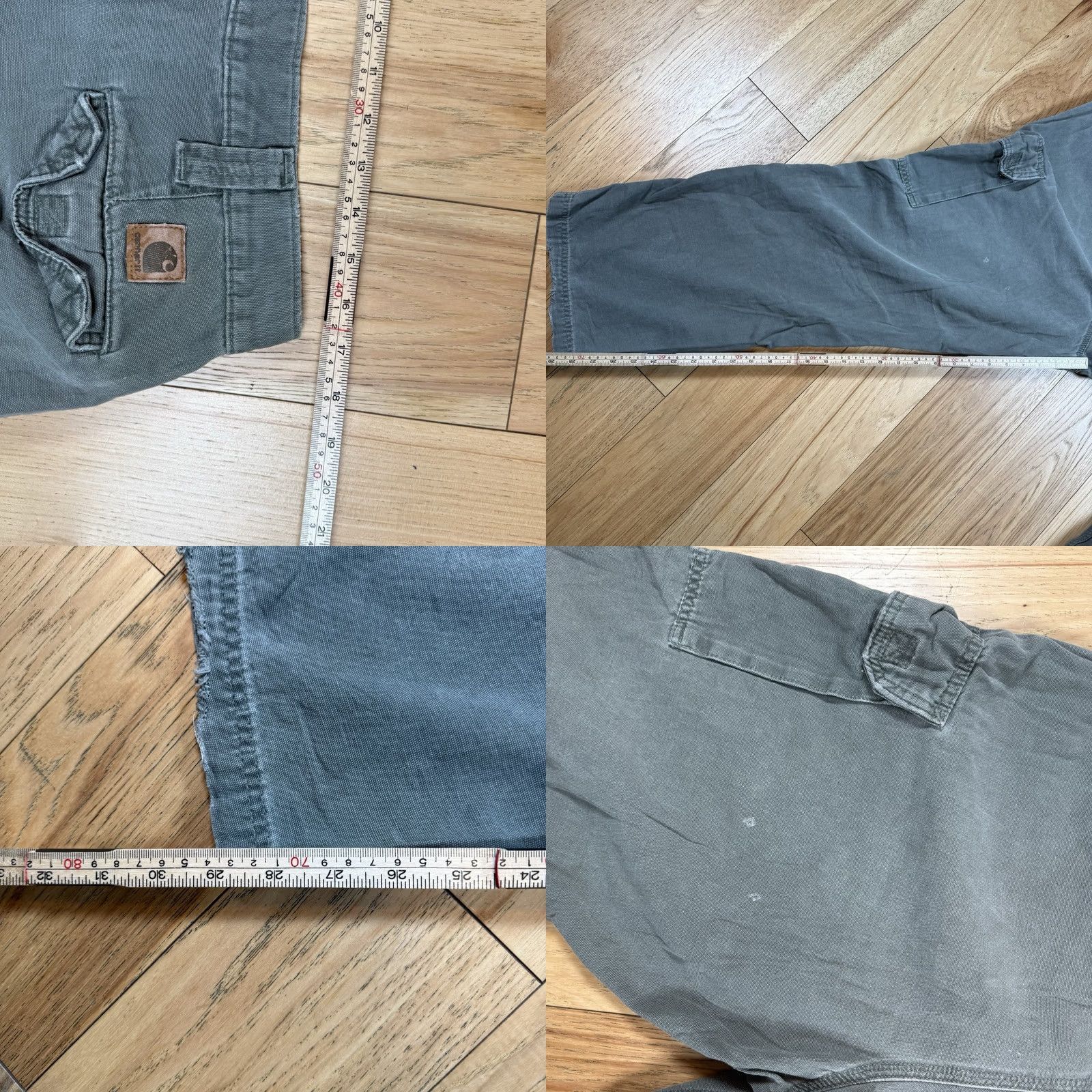 Carhartt VINTAGE Carhartt Pants Mens Green 34x29 Cargo Canvas Dungaree Fit Size US 34 / EU 50 - 8 Thumbnail