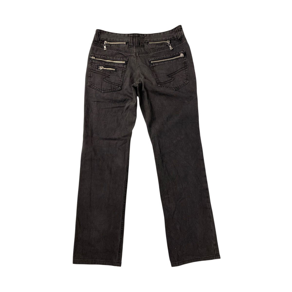Japanese Brand Semantic Design Multi Zip Punk Bondage Slim Fit Denim Size US 29 - 12 Thumbnail