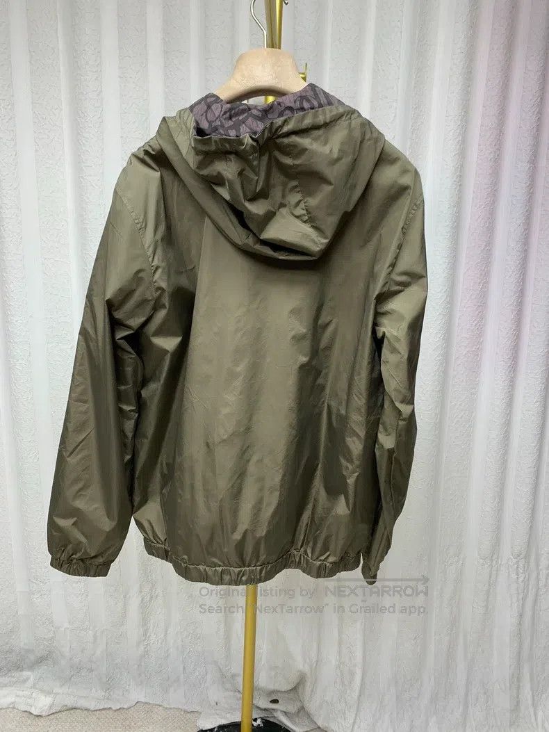 Hermes Hermes Coffee-colored geometric pattern printed reversible Size L / US 10 / IT 46 - 2 Thumbnail