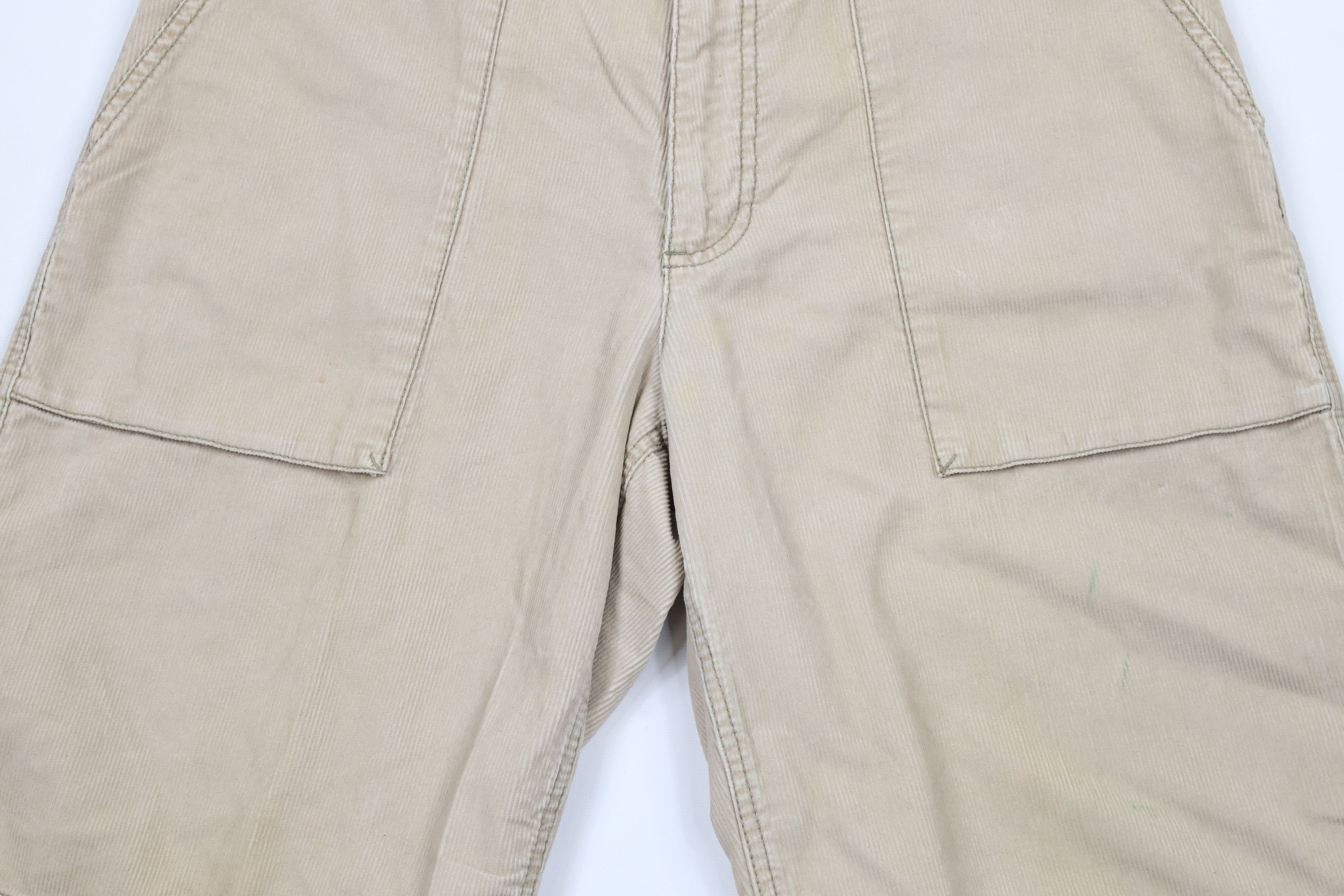 Vintage Vintage 90s Streetwear Surplus Corduroy Shorts Beige Size US 34 / EU 50 - 3 Thumbnail