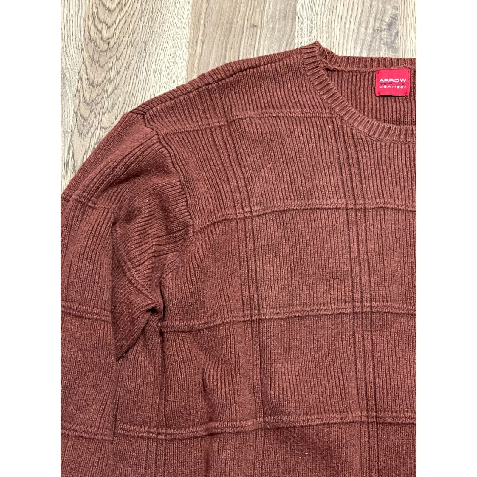 Arrow Arrow Sweater, Women's Size Medium, Brown, Long Sleeve, Pullover, Regular Fit, Knit, Arrow, Casual Shacket? Size M / US 6-8 / IT 42-44 - 3 Thumbnail