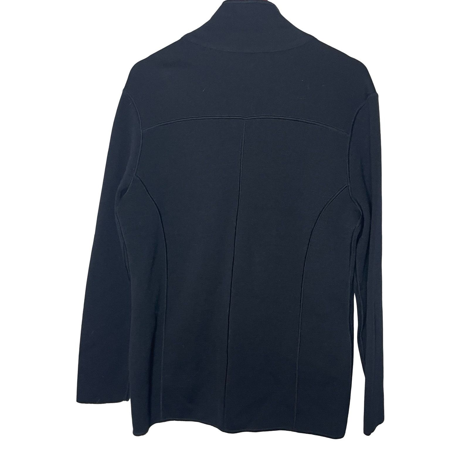 Maurizio Baldassari MAURIZIO BALDASSARI JAMAICA WOOL Navy Grey Reversible Knit Size US M / EU 48-50 / 2 - 4 Thumbnail