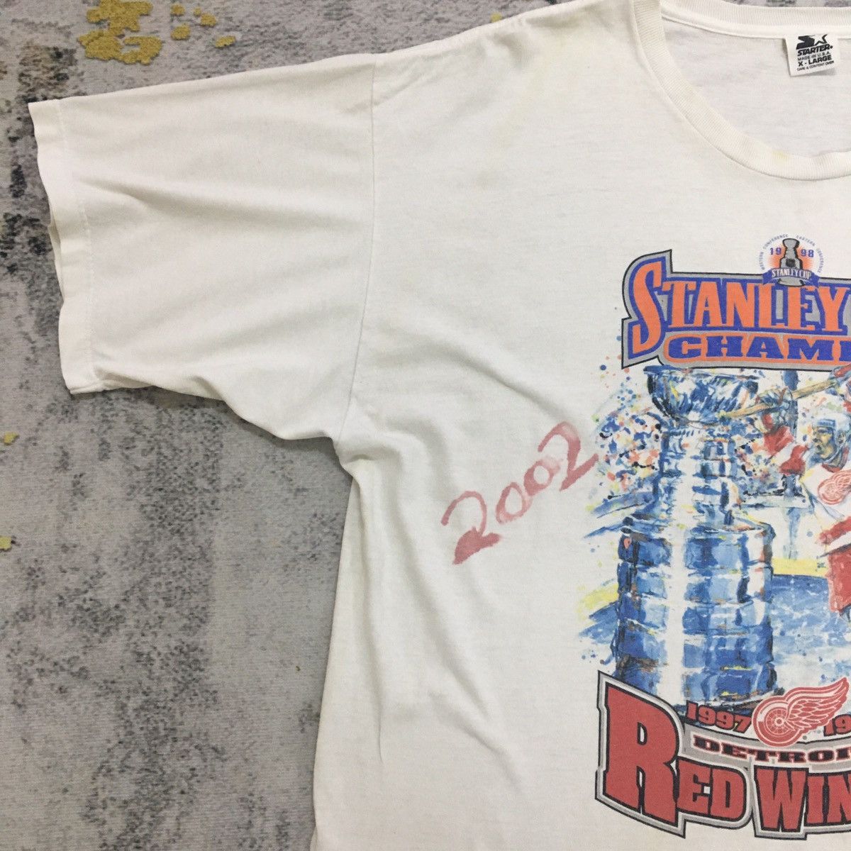 NHL × Red Wing × Starter Vintage NHL Stanley Cup Champs Size US XL / EU 56 / 4 - 4 Thumbnail