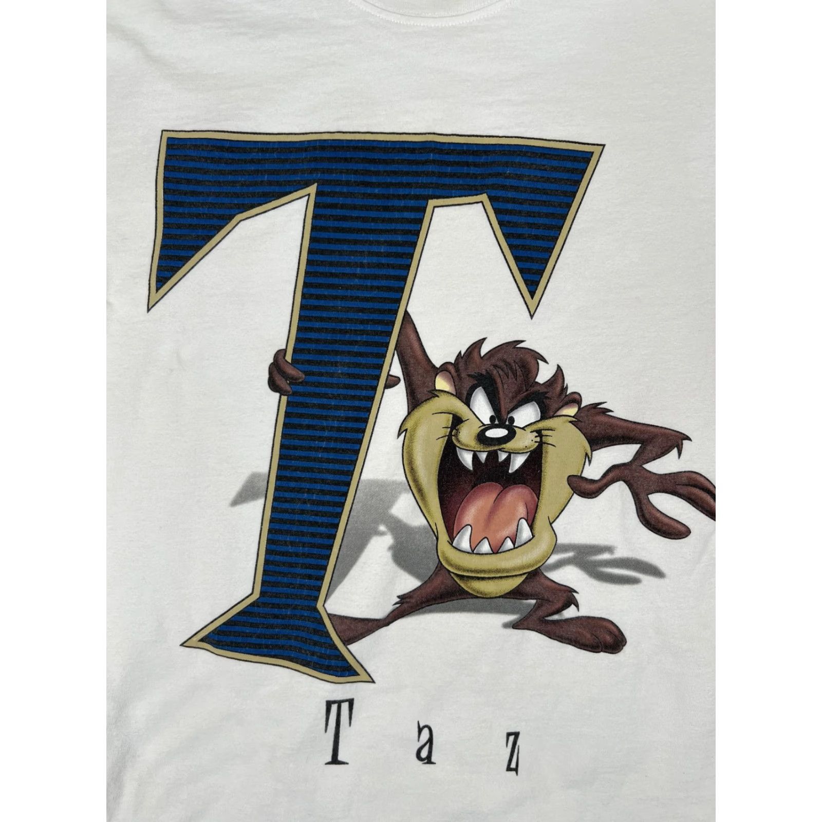 Vintage VINTAGE Warner Bros Shirt Long Sleeve Taz Mens Small White Looney Tunes 90s Cartoon Retro Pop Culture Mens Size US S / EU 44-46 / 1 - 2 Thumbnail