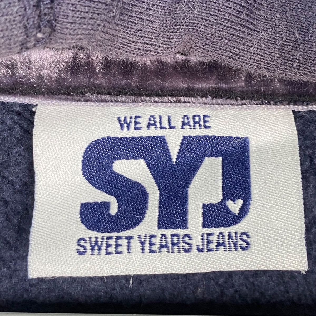 Designer × Vintage Vintage SYJ Hoodie Printed Sweater Navy Blue Size US S / EU 44-46 / 1 - 9 Thumbnail