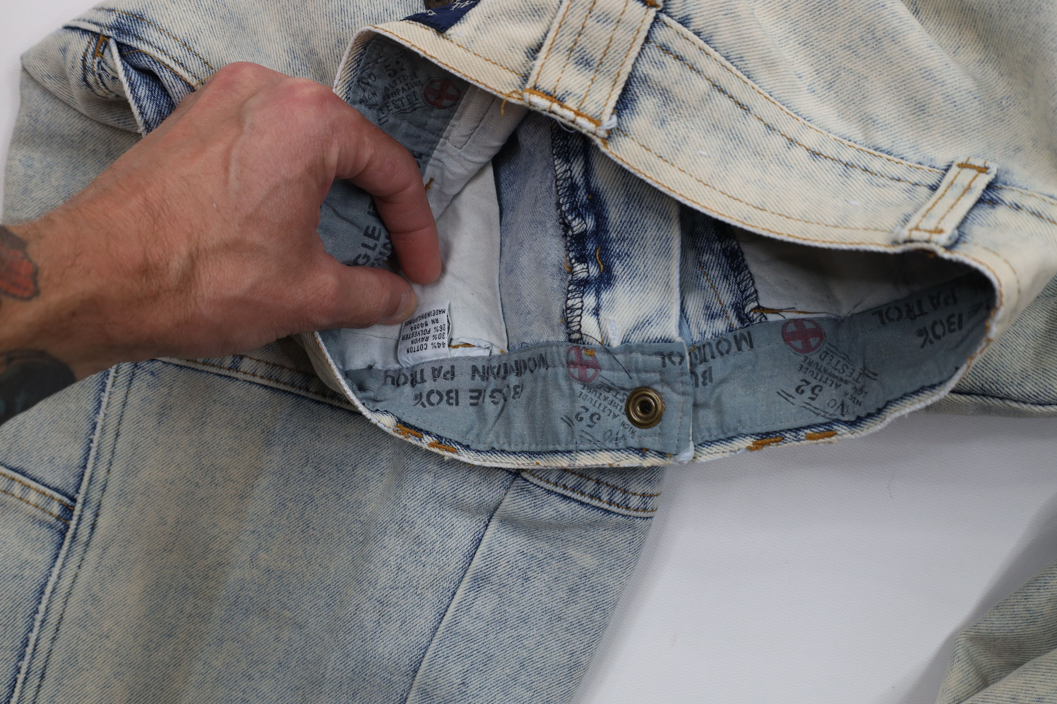 Vintage Vintage 80s 90s Bugle Boy Wash Flip Cuff High Waist Jeans Size 26" / US 2 / IT 38 - 12 Thumbnail