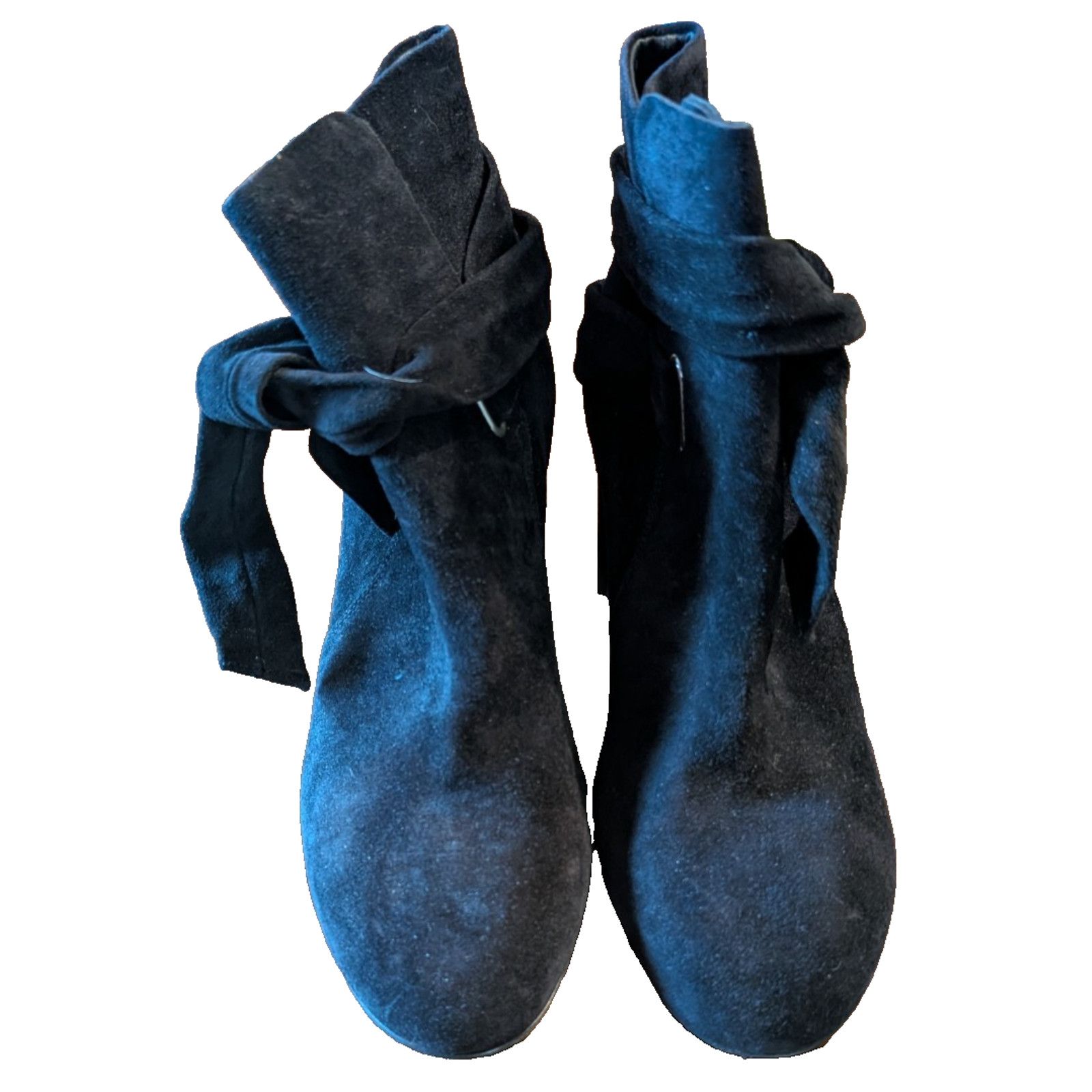 Rag & Bone NEW Rag & Bone Black Suede Ankle Boots Booties Size 37 NWOB Size US 7 / IT 37 - 1 Thumbnail