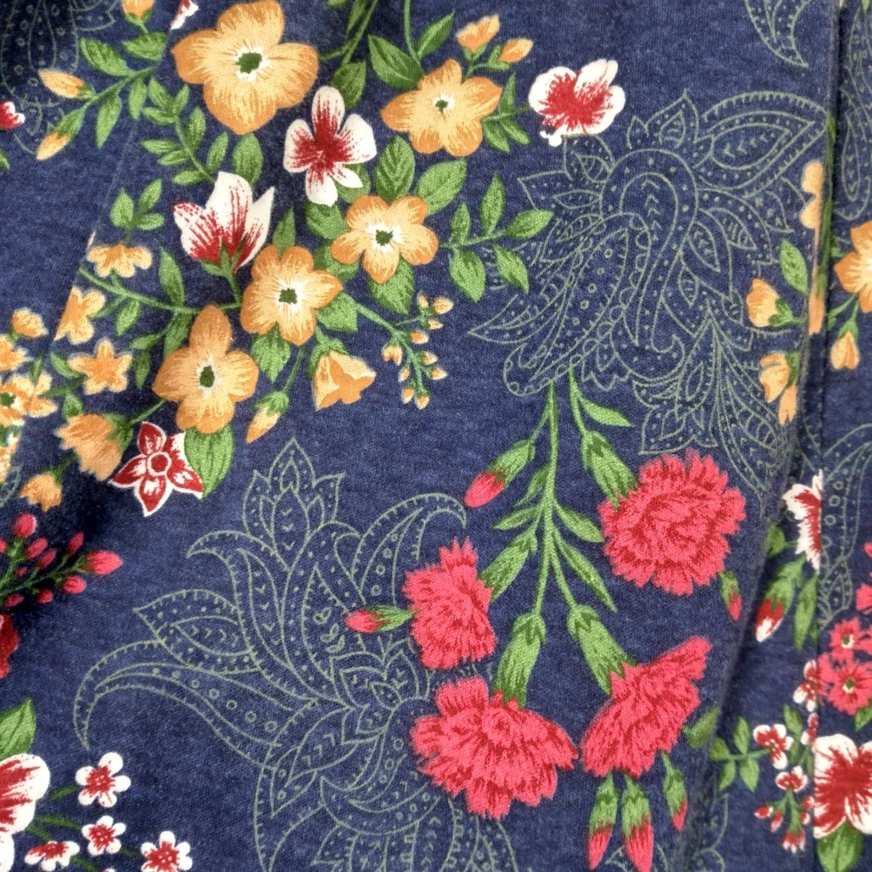 Vintage VINTAGE Skirt And Shirt Knit Outfit Set Floral Blue Cottagecore 2 Piece USA Women Large Size L / US 10 / IT 46 - 7 Thumbnail